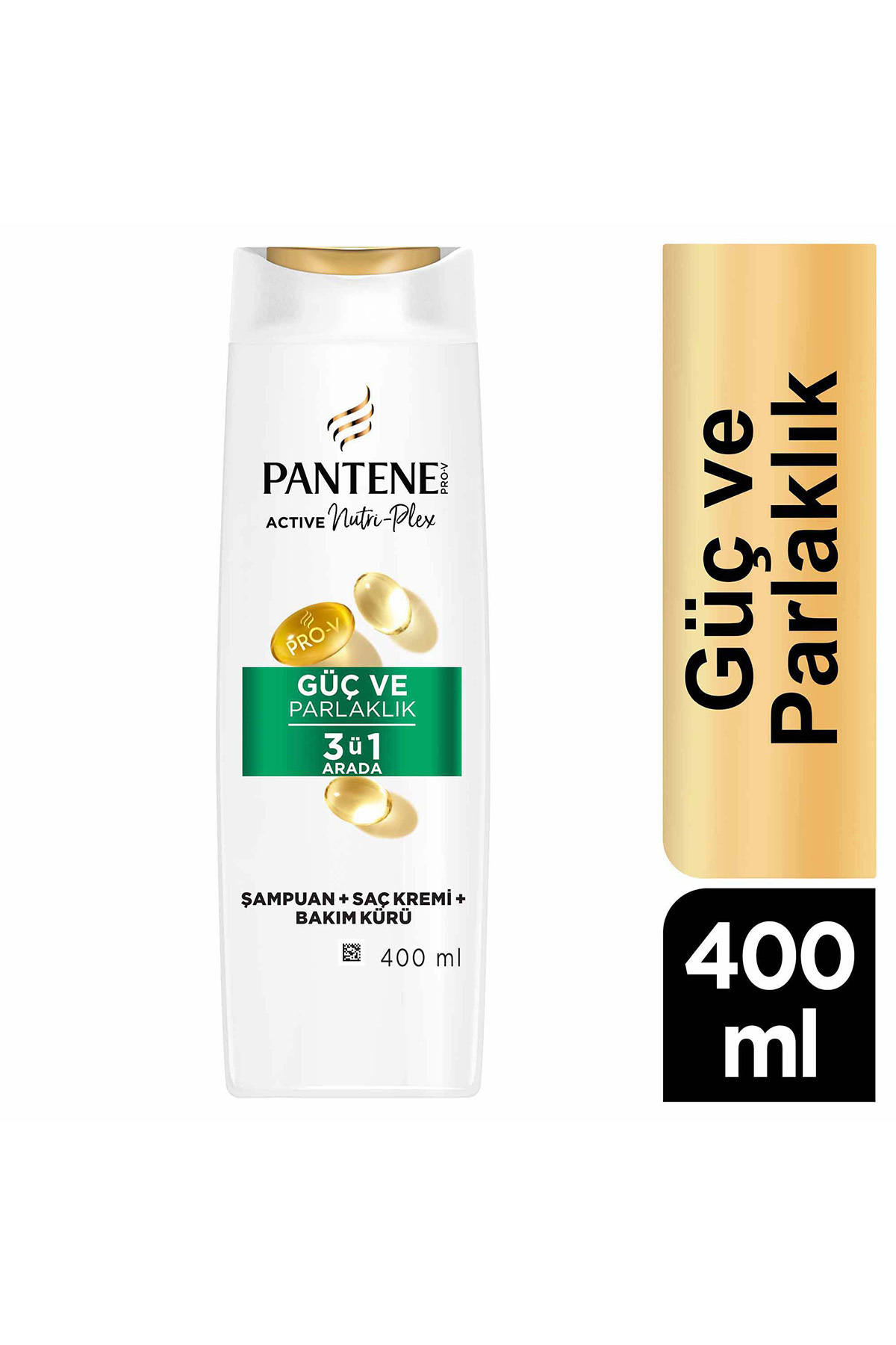 Pantene 400 ml Şampuan 3in1 Güç Ve Parlaklık-