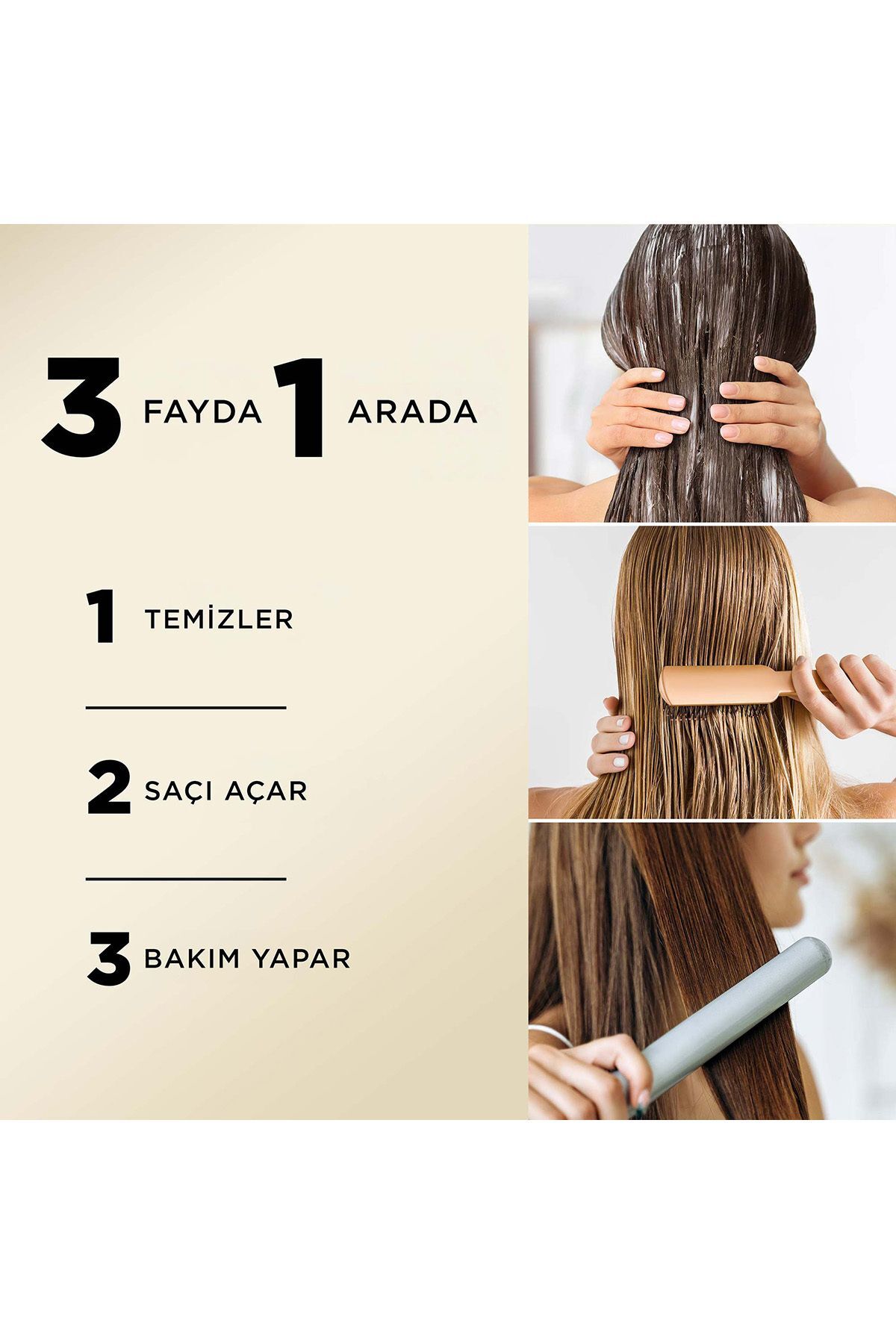 Pantene Temel Bakım 3'Ü 1 Arada Şampuan 400Ml-