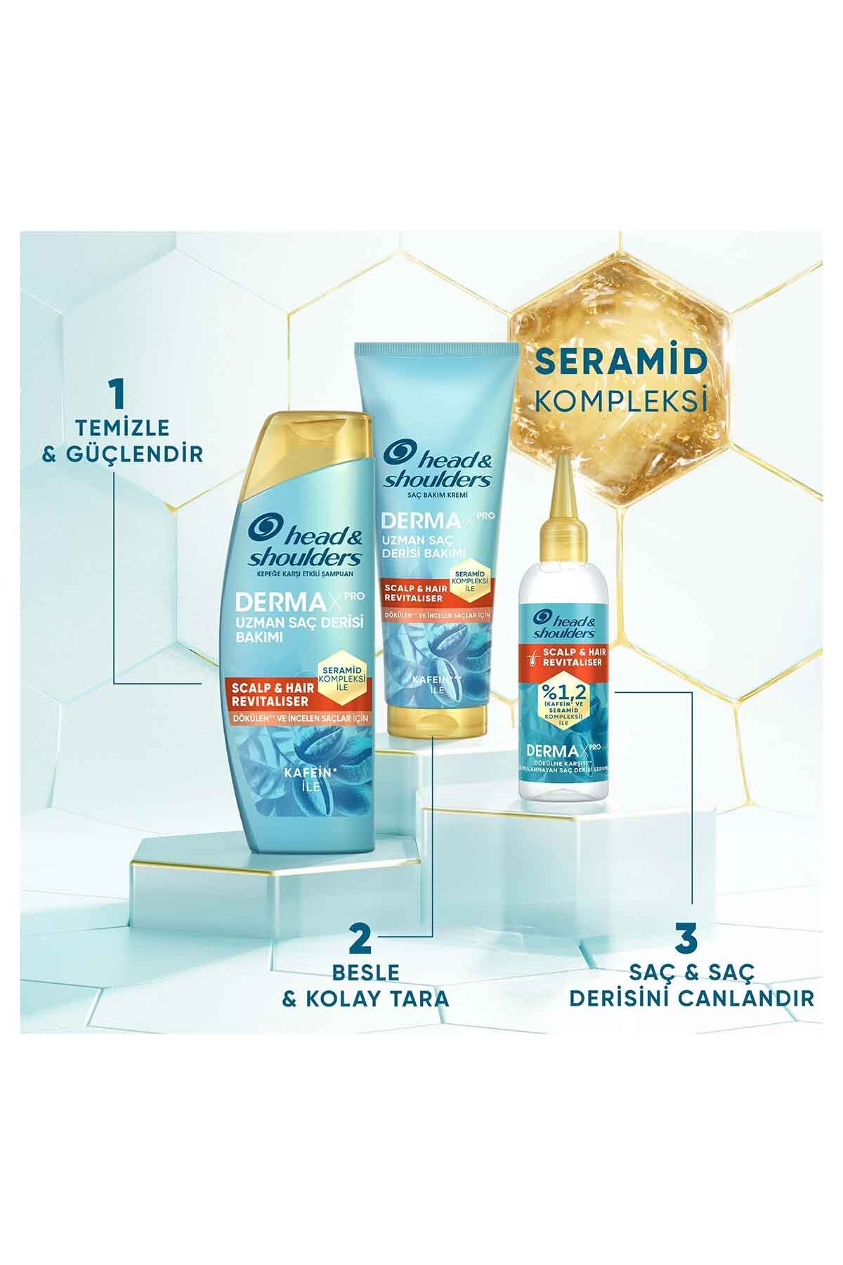 Head And Shoulders Dermaxpro Scalp & Hair Revitaliser Dökülme Ve Kepek Karşıtı Şampuan Kafein Ve Seramid-