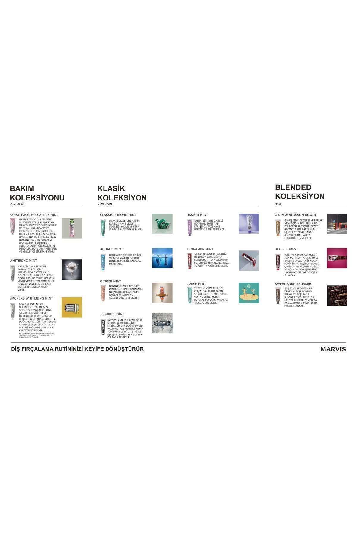 MARVİS AMARELLİ LİCORİCE MEYANKÖKLÜ DİŞ MACUNU 25 ML-