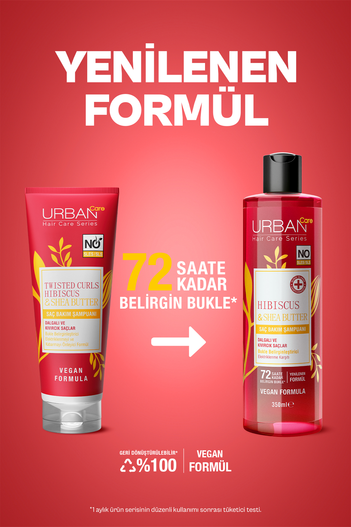 Urban Care Hibiscus & Shea Butter Bukle Belirginleştirici Saç Bakım Şampuanı-350 Ml-vegan-