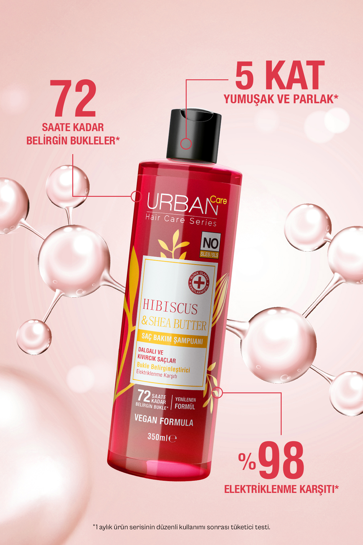 Urban Care Hibiscus & Shea Butter Bukle Belirginleştirici Saç Bakım Şampuanı-350 Ml-vegan-