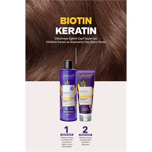 Urban Care Biotin & Keratin Dökülme Karşıtı Ve Sağlıklı Uzamaya Yardımcı Saç Bakım Şampuanı-350 Ml-vegan-