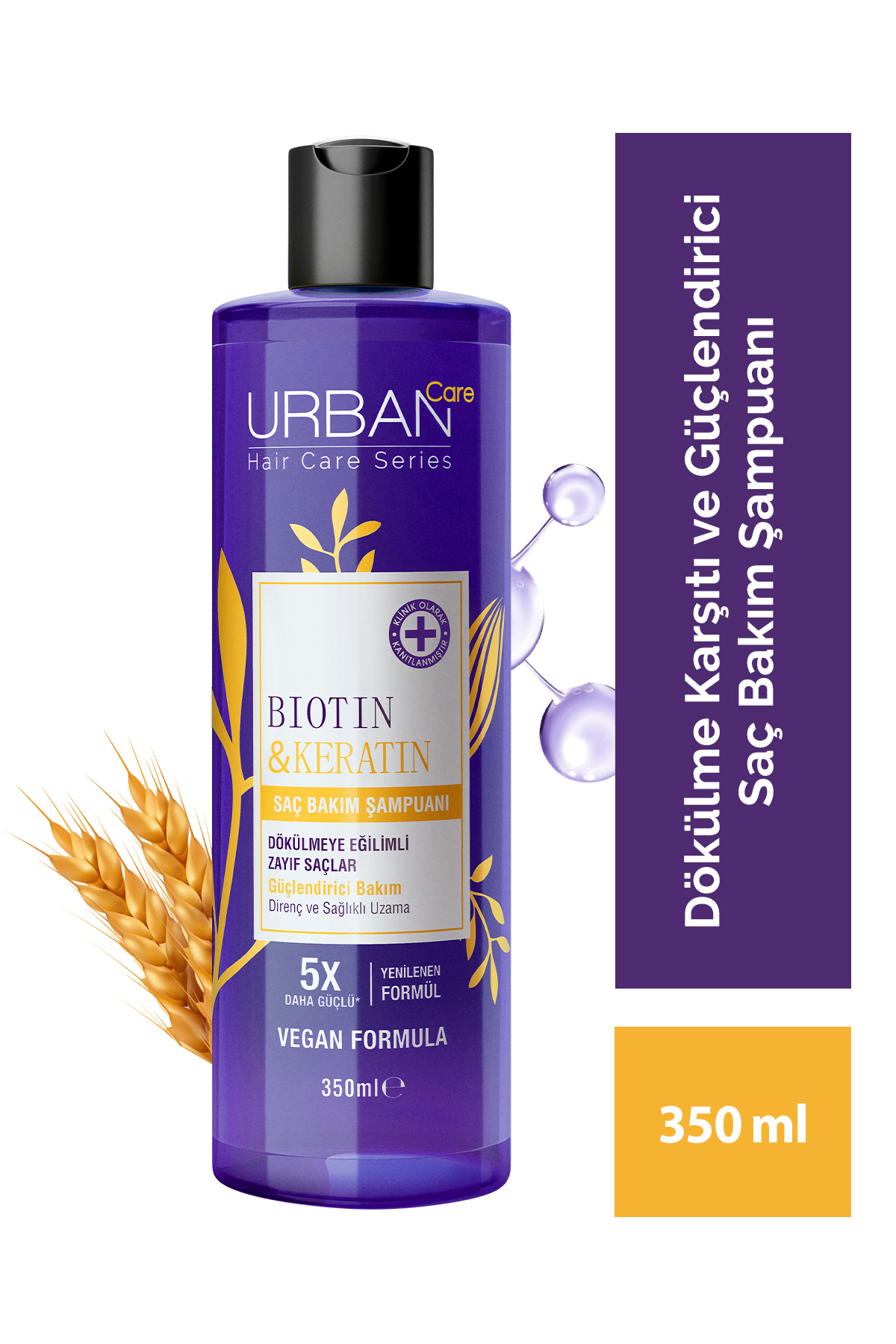 Urban Care Biotin & Keratin Dökülme Karşıtı Ve Sağlıklı Uzamaya Yardımcı Saç Bakım Şampuanı-350 Ml-vegan-
