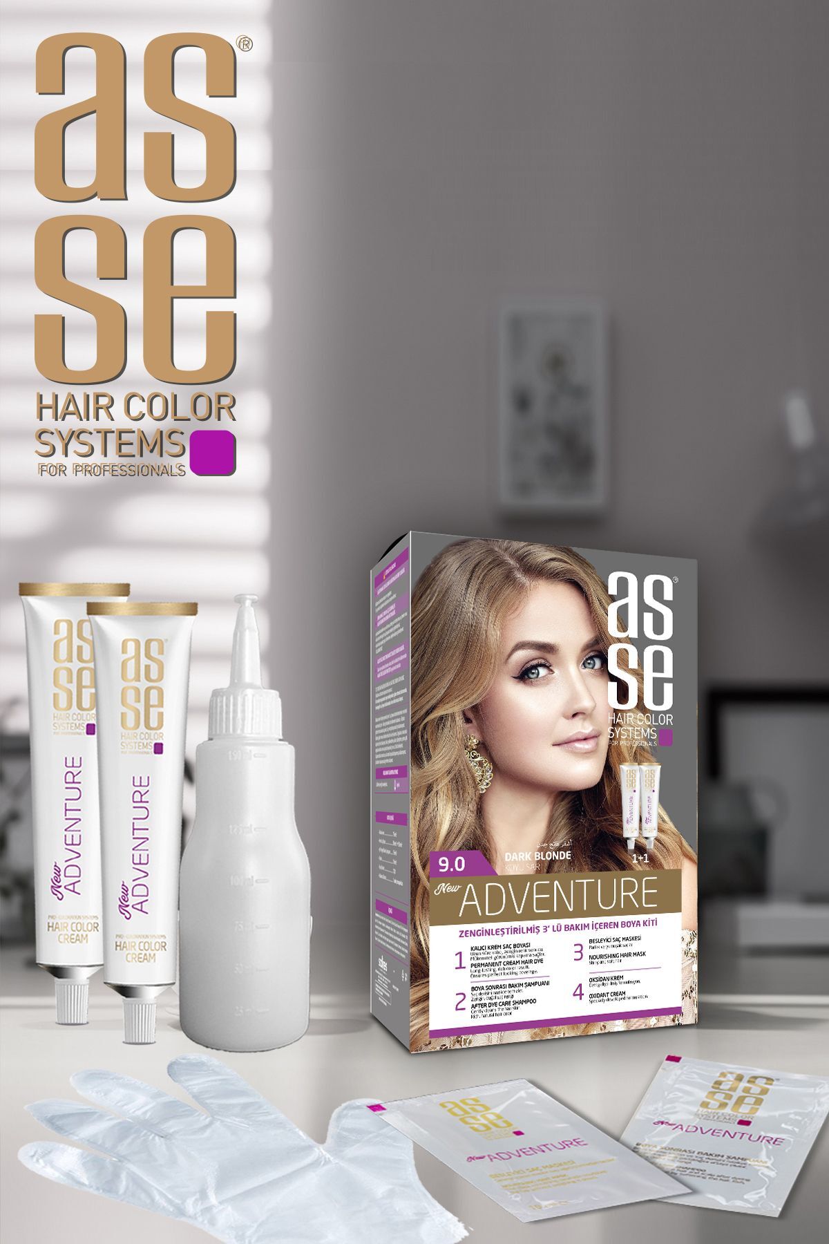 ASSE ADVENTURE SET BOYA NO:9.0 KOYU SARI-