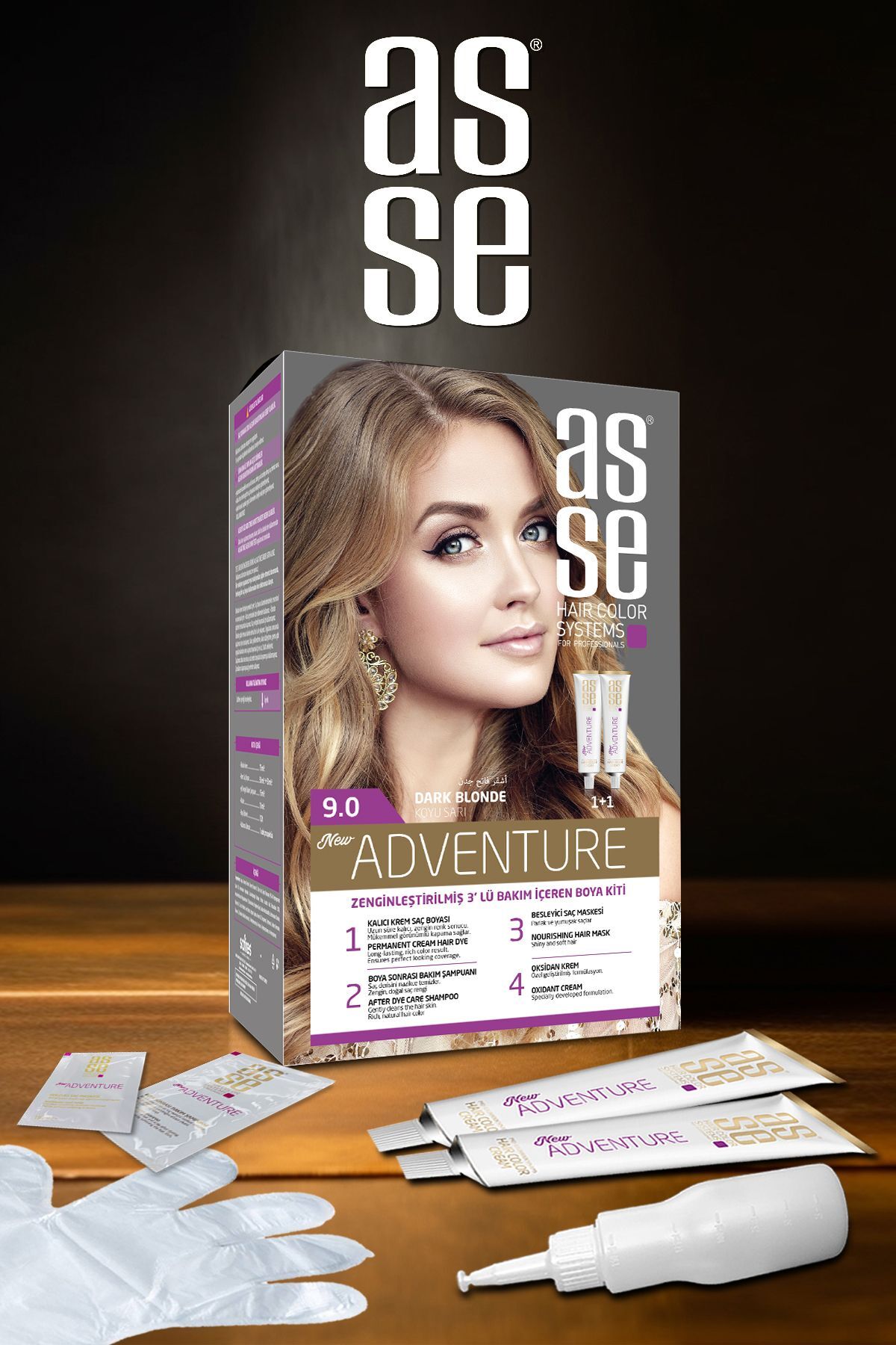 ASSE ADVENTURE SET BOYA NO:9.0 KOYU SARI-