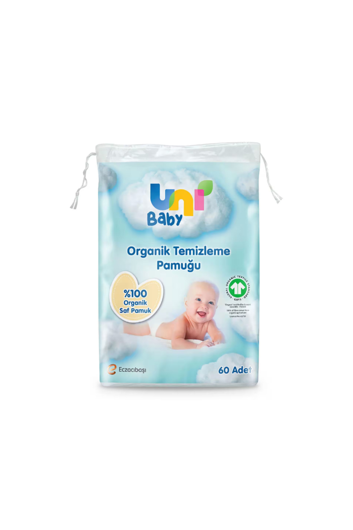 Uni Baby Bebek Temizleme Pamuğu 60lı-