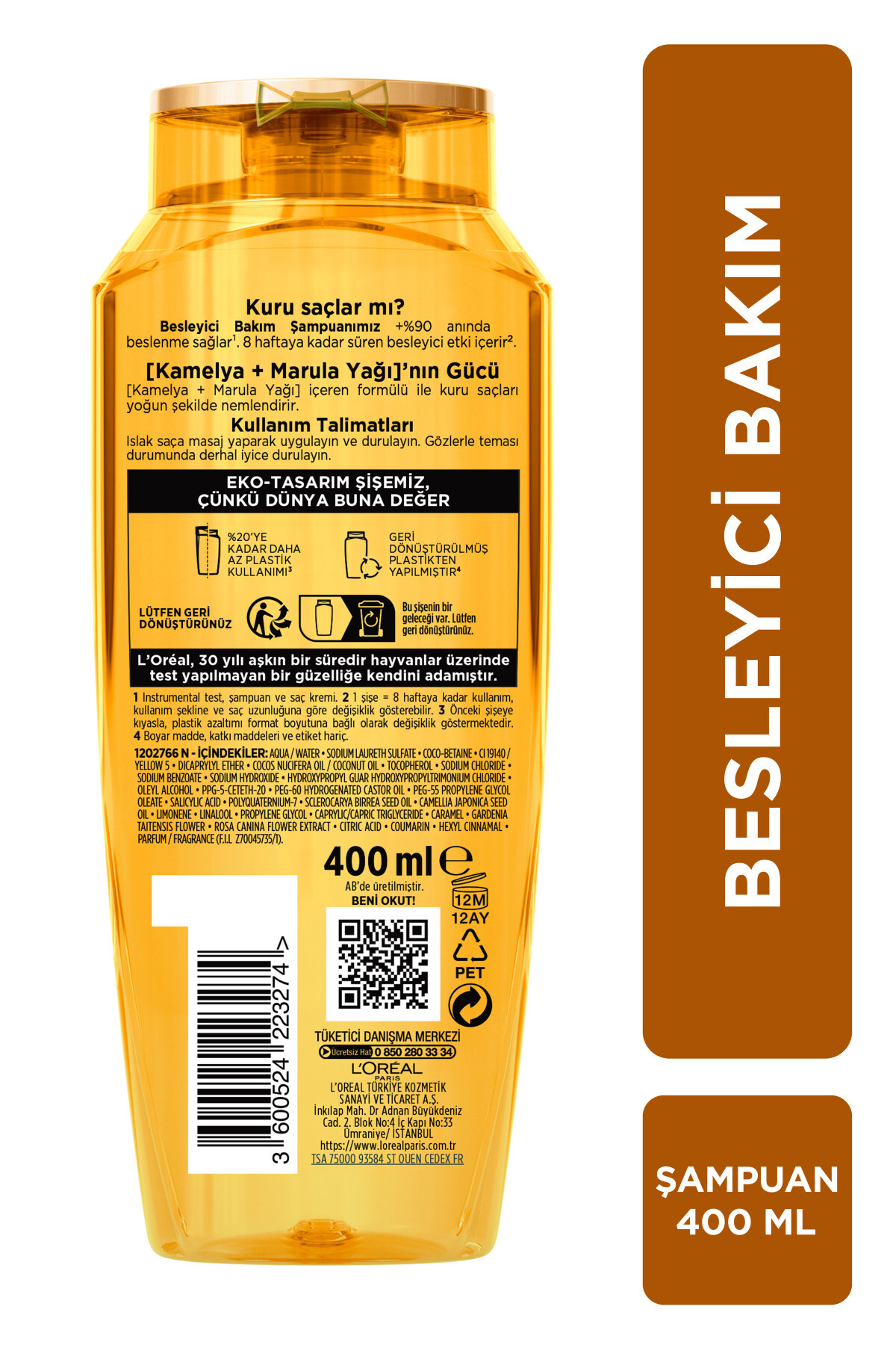 Elseve Mucizevi Yağ Besleyici Bakım Şampuanı 400 ml-