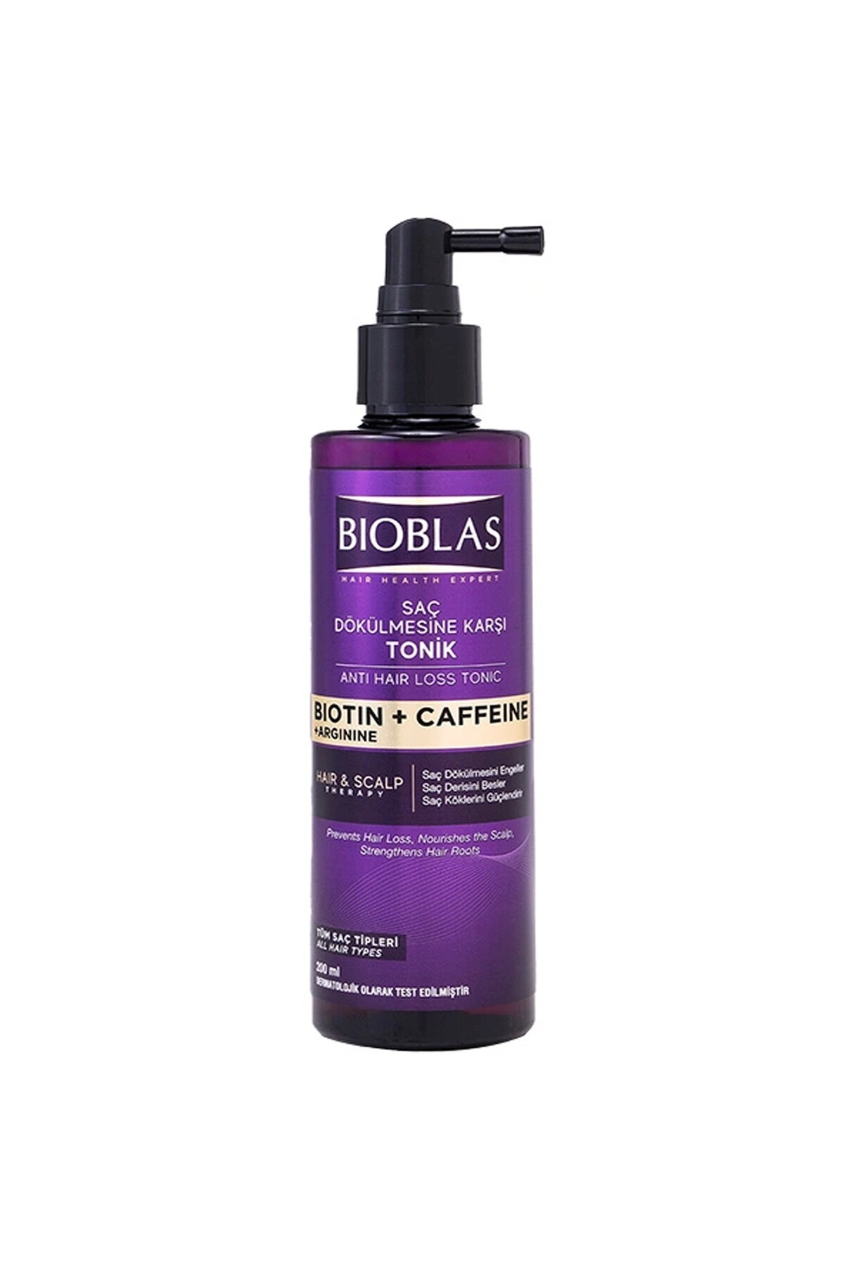 Bioblas Kafein Arjinin Biotin Saç Dökülmesi Karşıtı Tonik 200 Ml Besleyici, Güçlendirici, Dökülme Karşıtı-