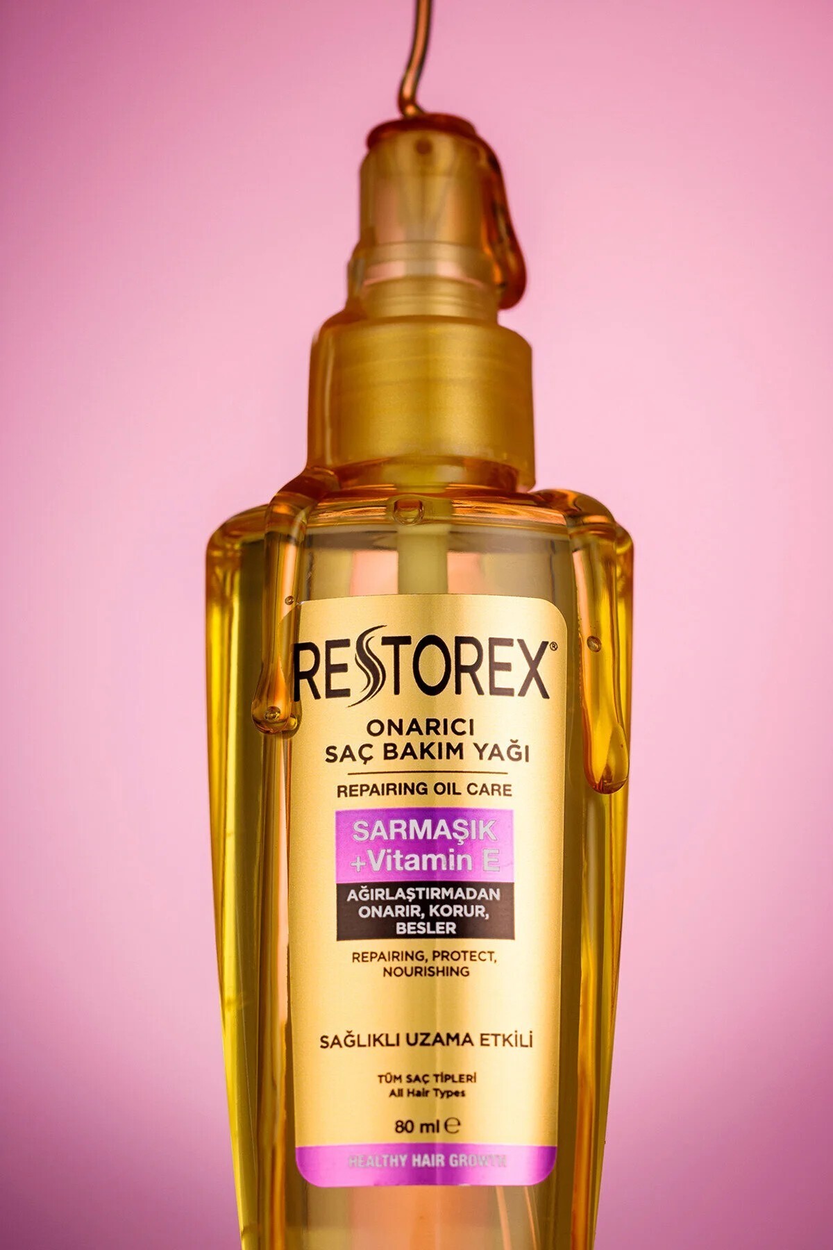 RESTOREX ONARICI SAÇ BAKIM YAĞI SARMAŞIK VİTAMİN E 80 ml-
