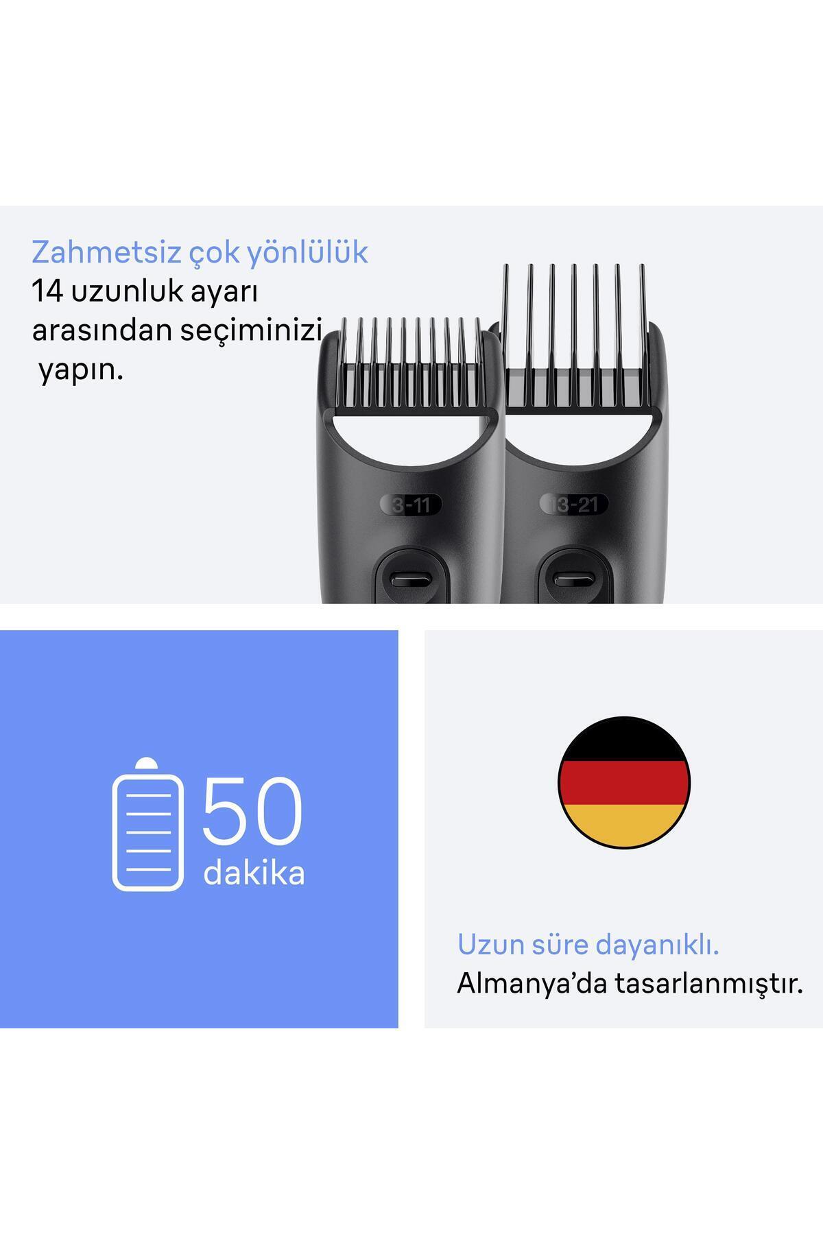 Braun Hepsi Bir Arada Series 3, 4’ü 1 arada Tıraş Kiti, Keskin Bıçak, 14 Uzunluk, AIO3500-