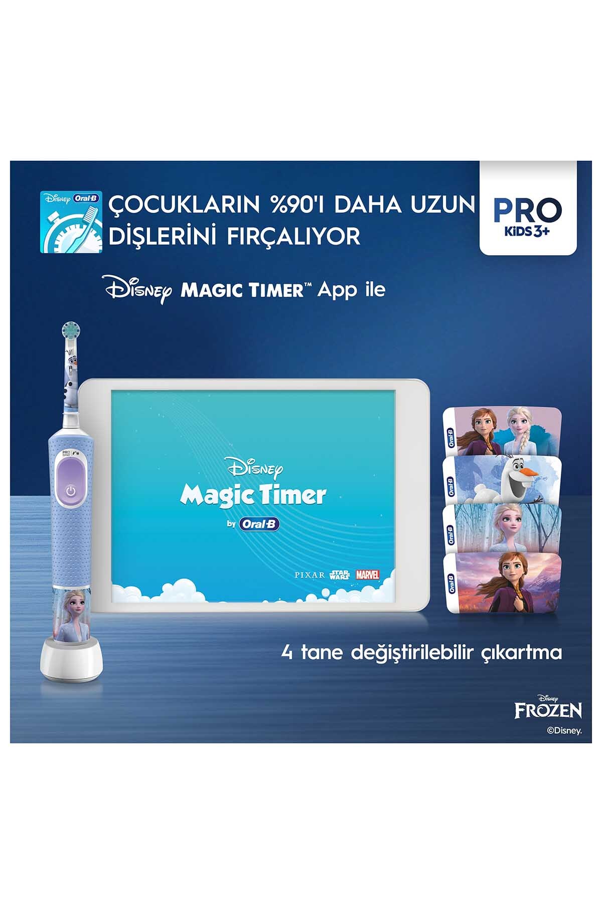 Oral-B Çocuk Şarjlı/elektrikli Diş Fırçası Frozen D100-