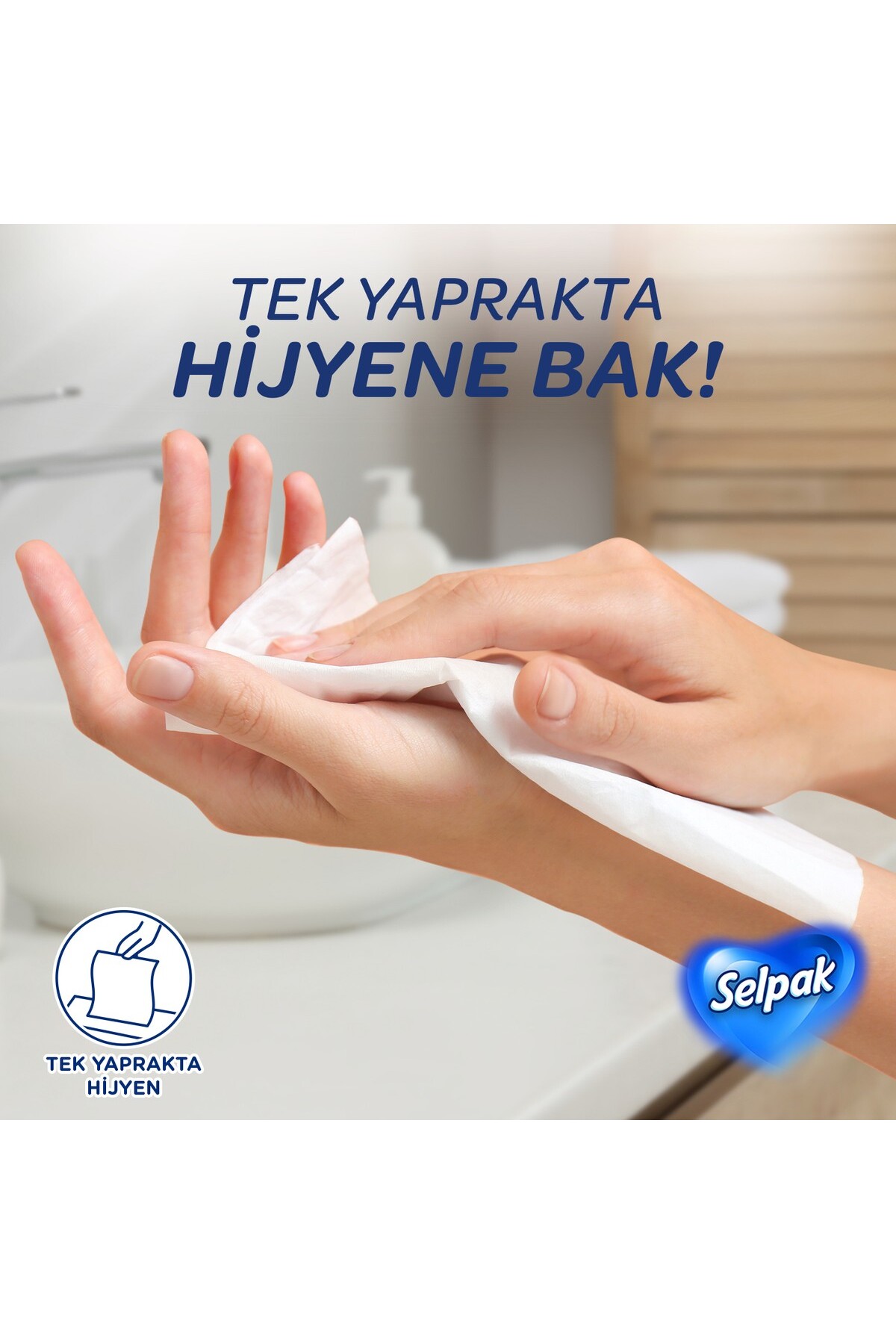 Selpak El ve Yüz Havlusu 100 Yaprak-