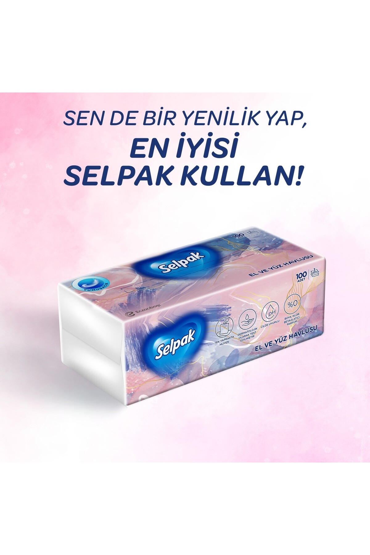 Selpak El ve Yüz Havlusu 100 Yaprak-