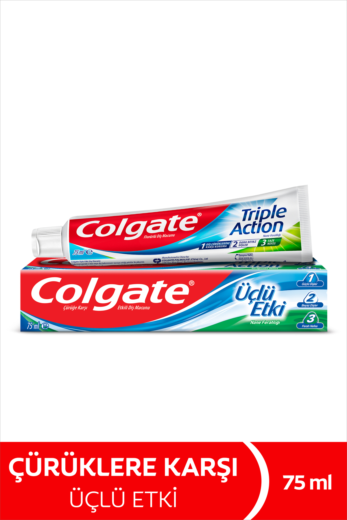 Colgate Diş Macunu Üçlü Etki 75 Ml-