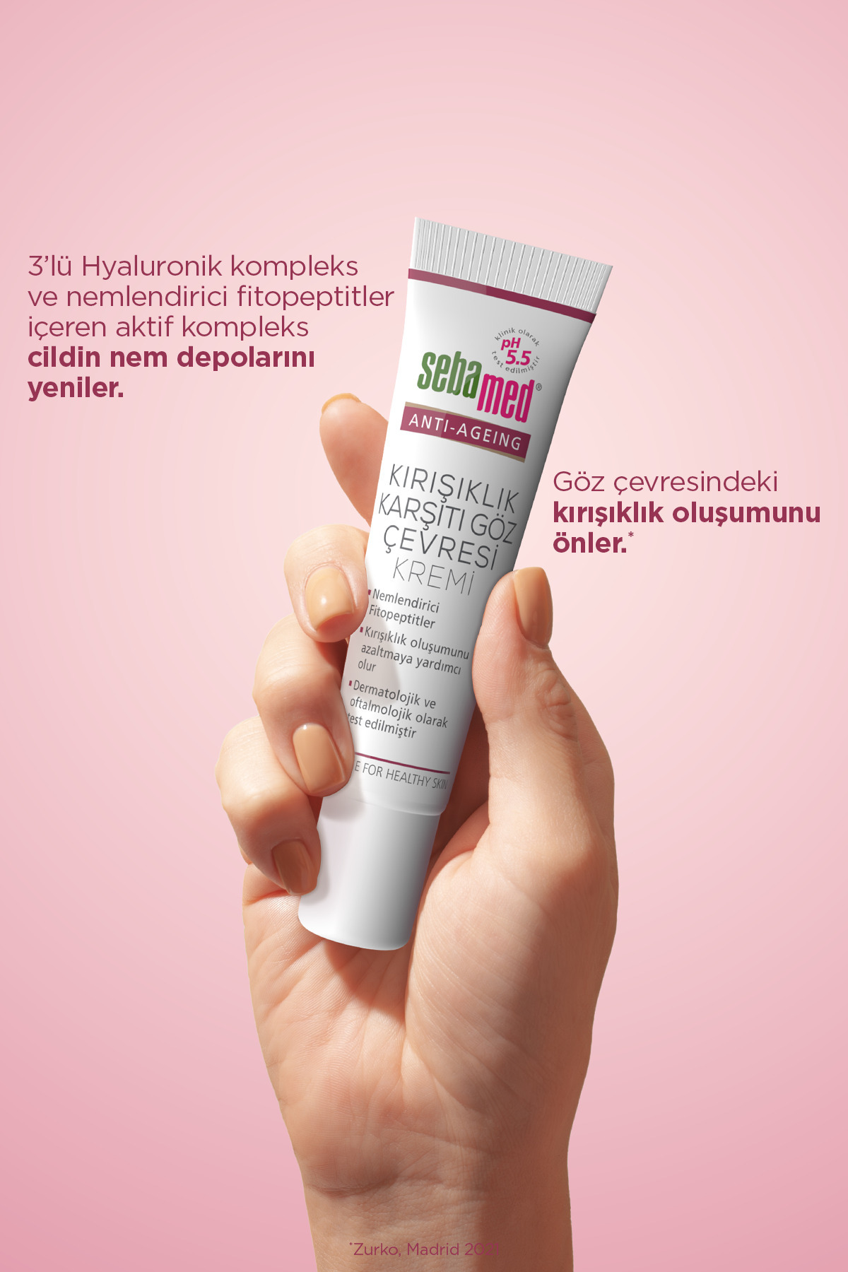 Sebamed Wrinkle Filler Anti-Age Kırışıklık ve Yaşlanma Karşıtı Göz Çevresi Kremi 15ml-