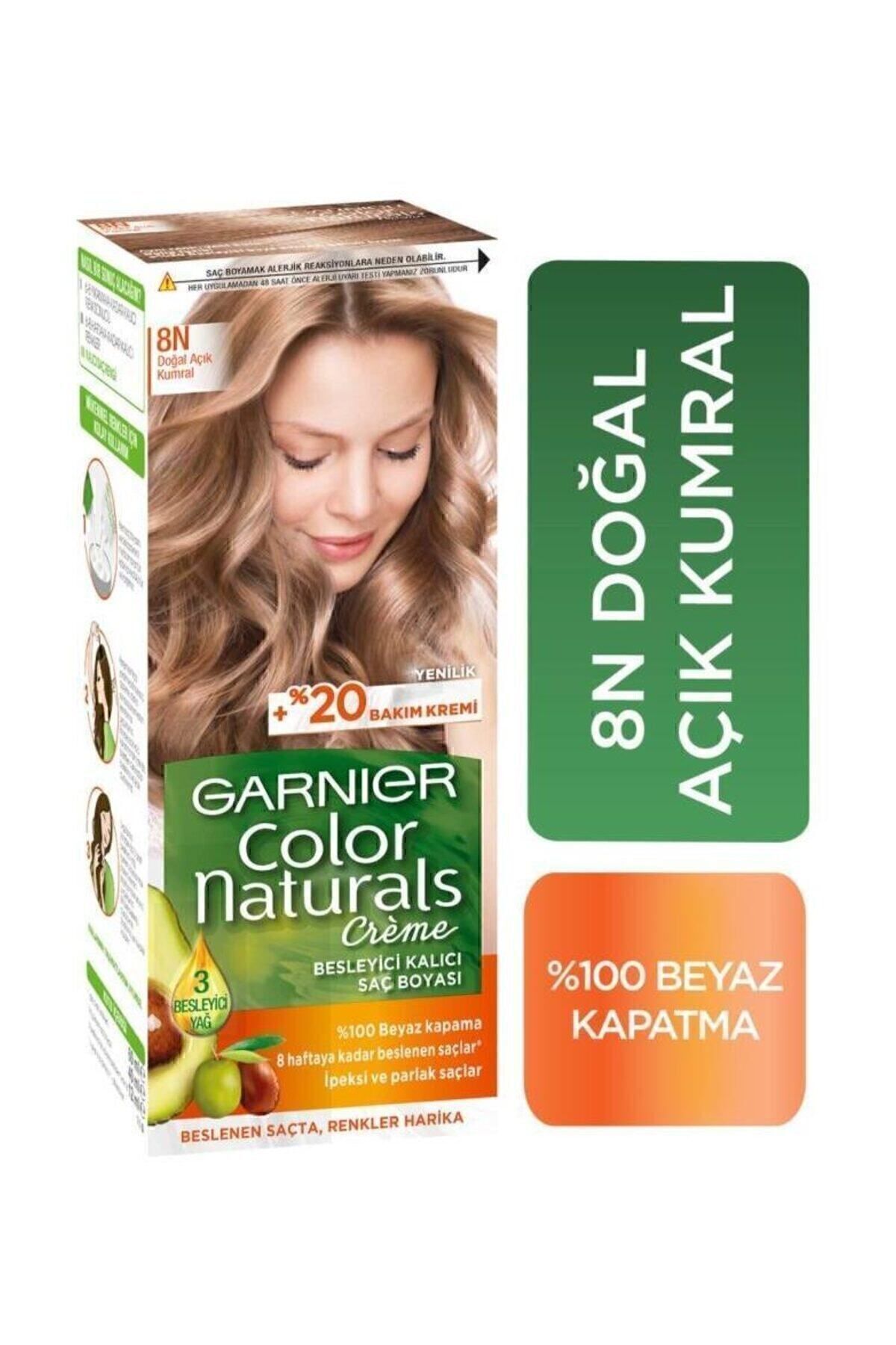 Garnier Saç Boyası - Color Naturals 8N Doğal Açık Kumral-