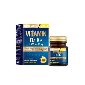 Nutraxin Vitamin D3 K2 Vitamin D Ve K Içeren Takviye Edici Gıda 120 Tablet-