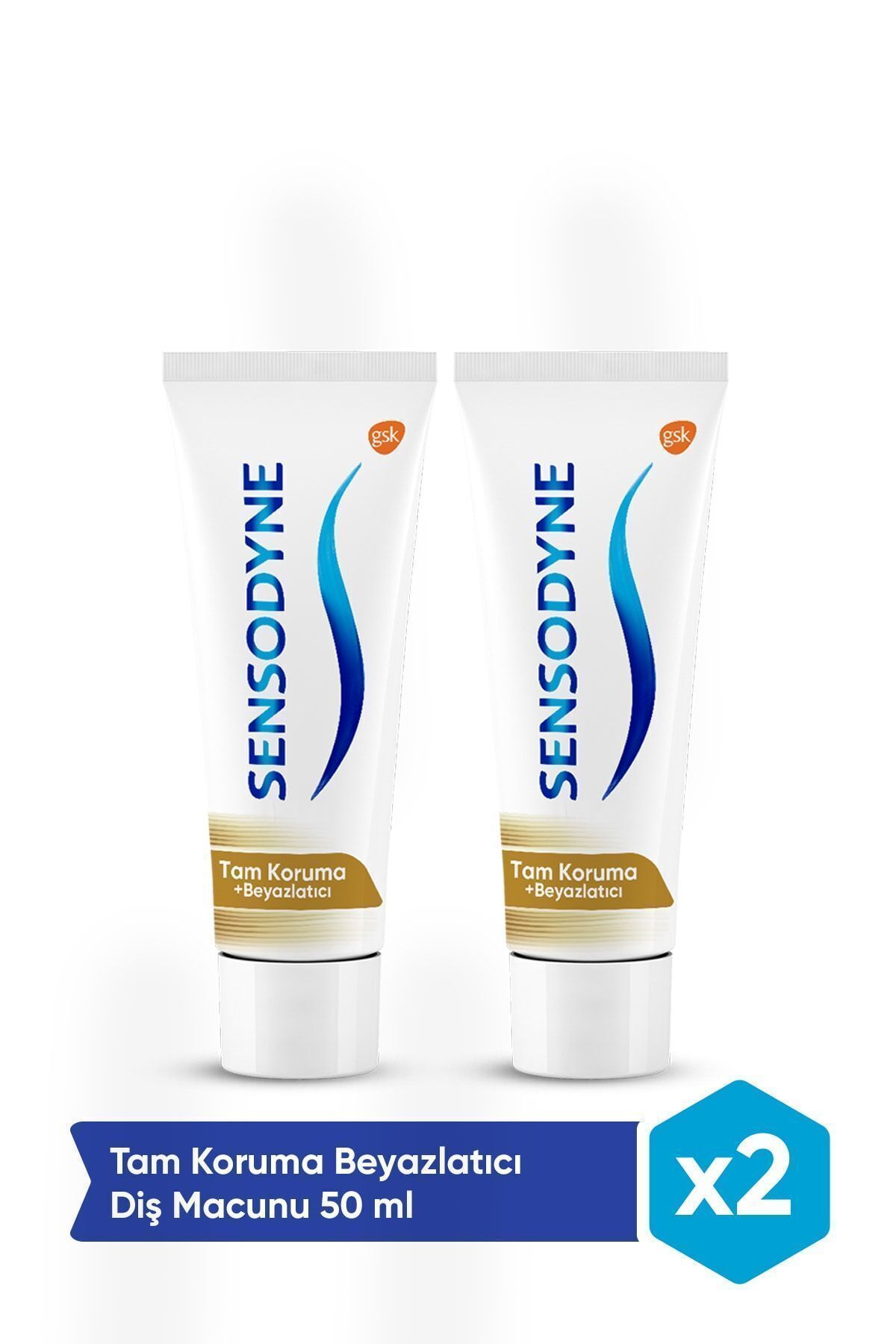 Sensodyne Tam Koruma Beyazlatıcı Diş Macunu 50 Ml. 2'li Set-