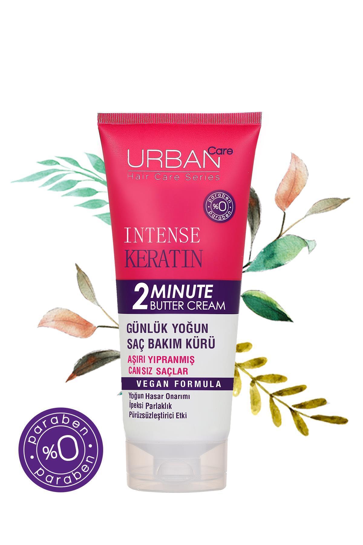 Urban Care Intense Keratin Aşırı Yıpranmış Saçlara Özel Günlük Yoğun Saç Bakım Maskesi-200ml-vegan-
