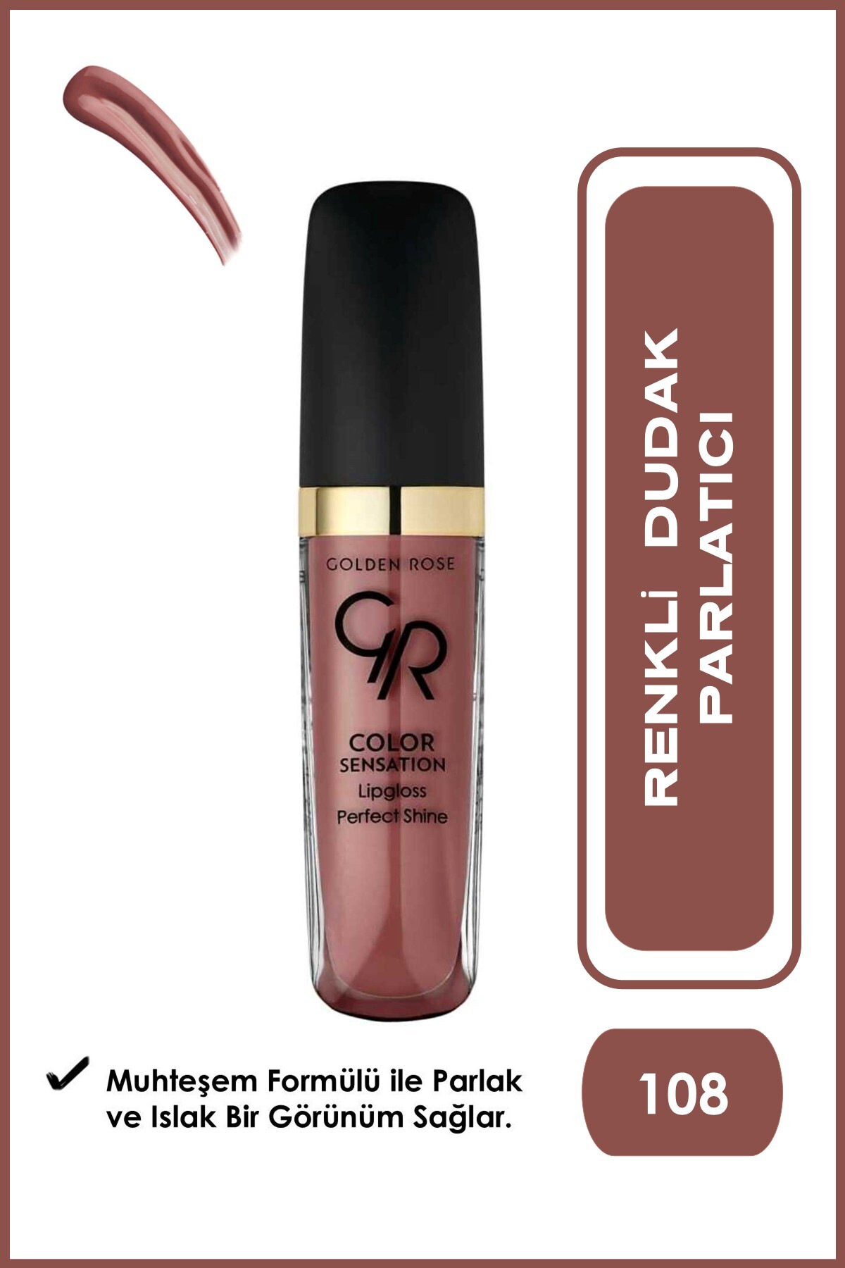 Golden Rose Color Sensation Lipgloss 108 Dudak Parlatıcısı 5,6 ml-