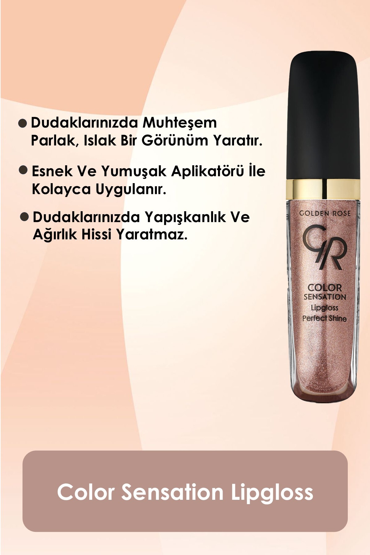 Golden Rose Color Sensation Lipgloss No: 114 Glamour - Renkli Dudak Parlatıcısı-