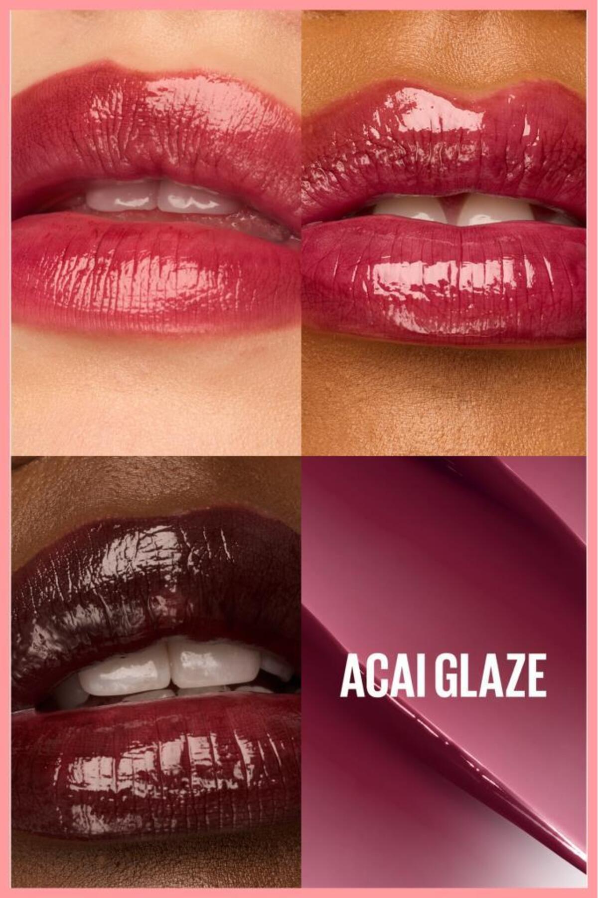 Maybelline New York Lifter Glaze Shea Yağı ve Hyalüronik Asit içeren Renkli Dudak Balmı - 08 Acai Glaze-