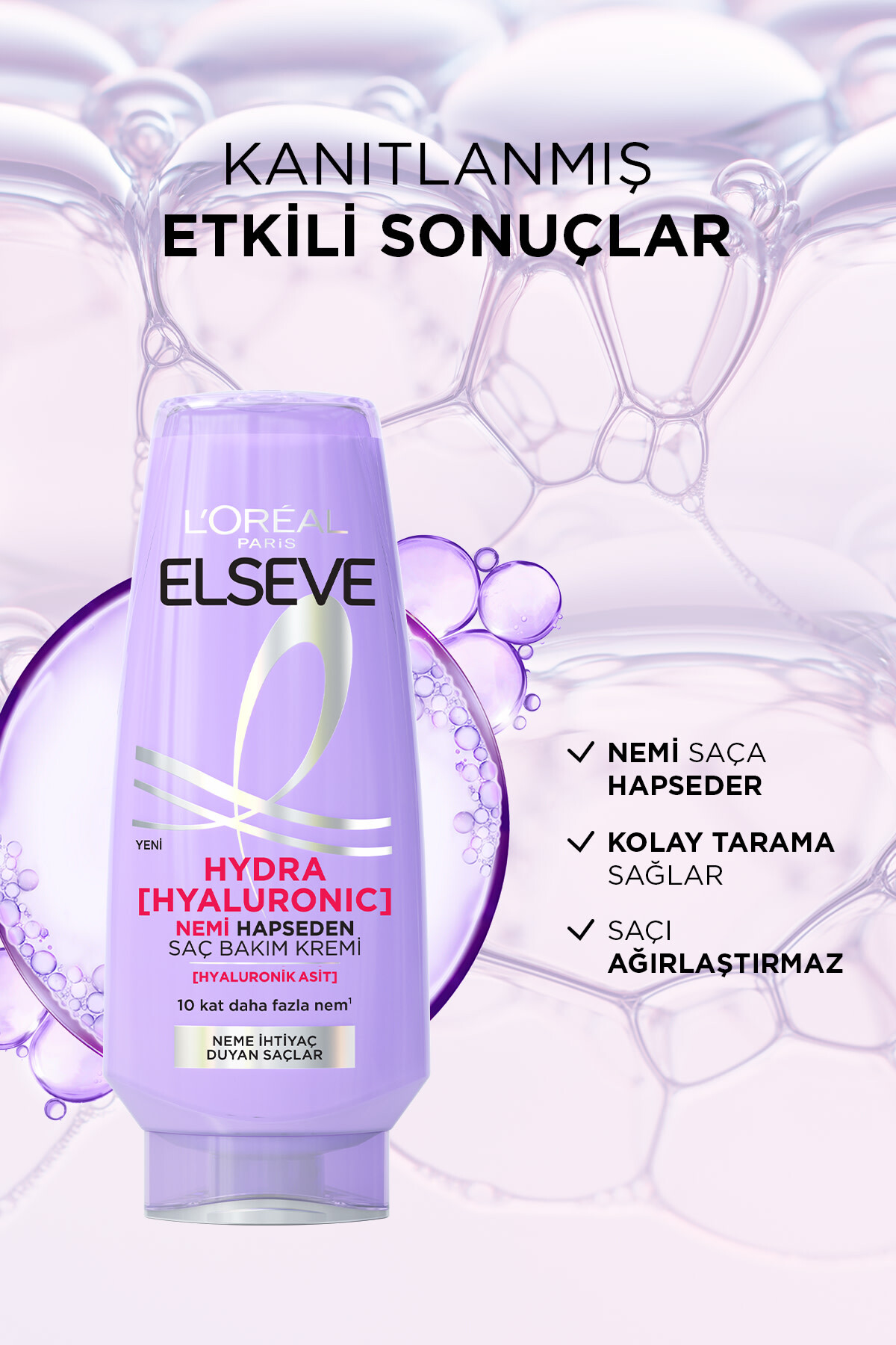 Elseve Hyaluronic Nem Saç Kremş 250 Ml-