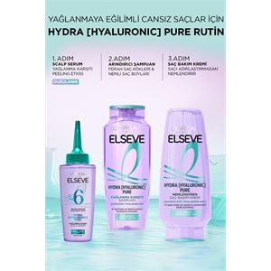 ELSEVE HYALURONIC PURE YAGLANMA KARSITI ŞAMPUAN-