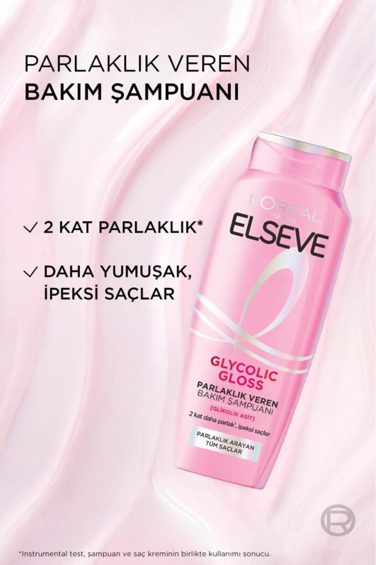 Elseve Glycolic Gloss Parlaklık Veren Bakım Şampuanı 300ml-
