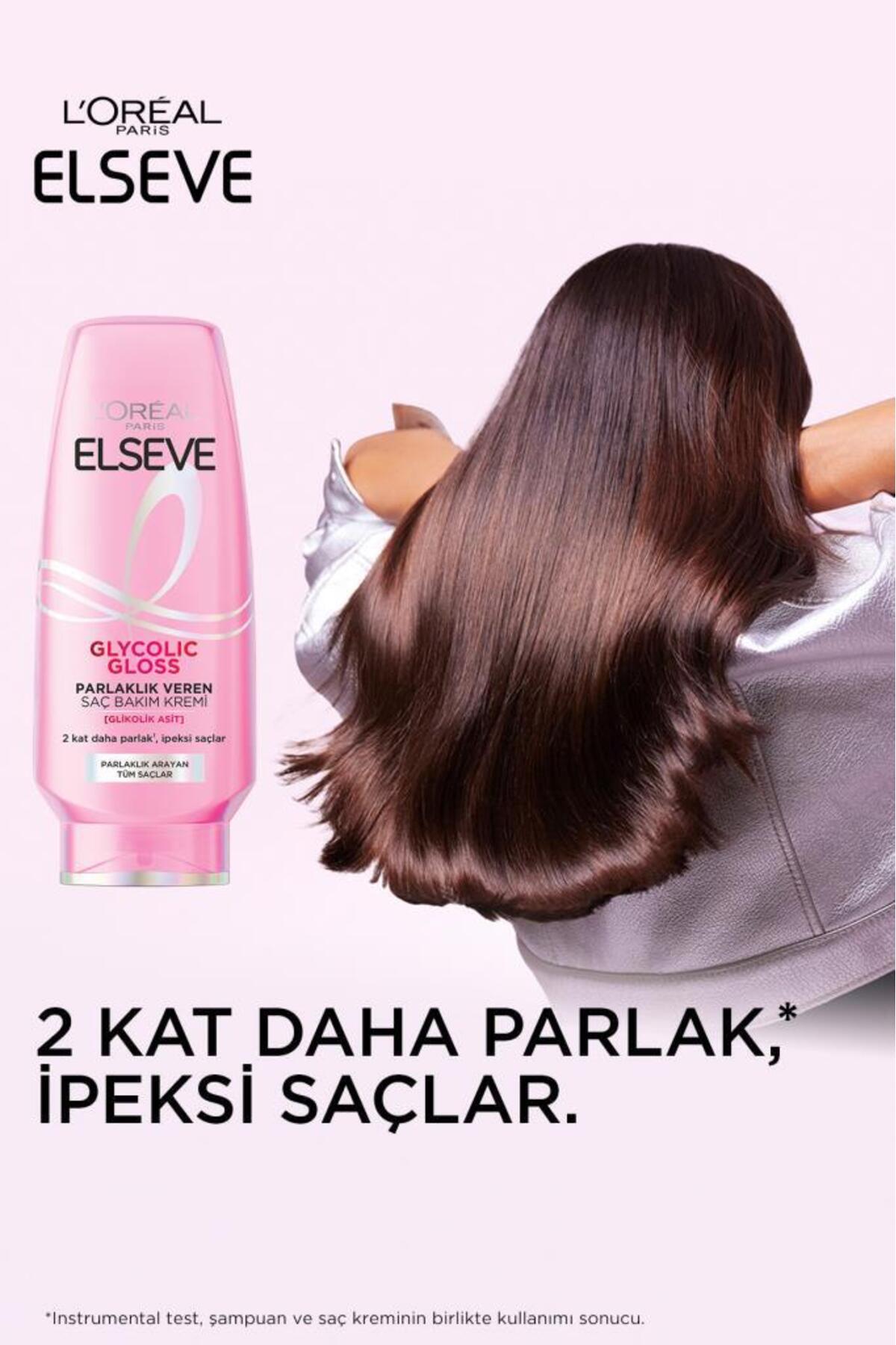 Elseve Glycolic Gloss Parlaklık Veren Saç Bakım Kremi 250ml-