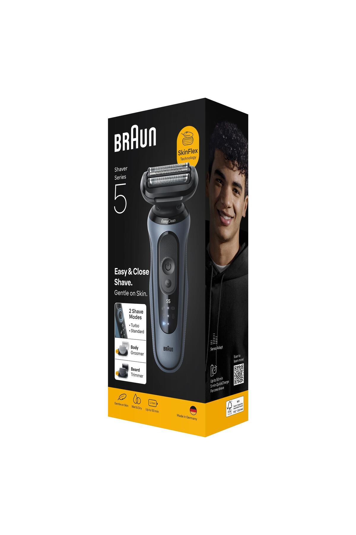 Braun Series 5 Elektrikli Tıraş Makinesi, Islak ve Kuru, Hassas Düzeltici, Vücut, 52-A1650S-