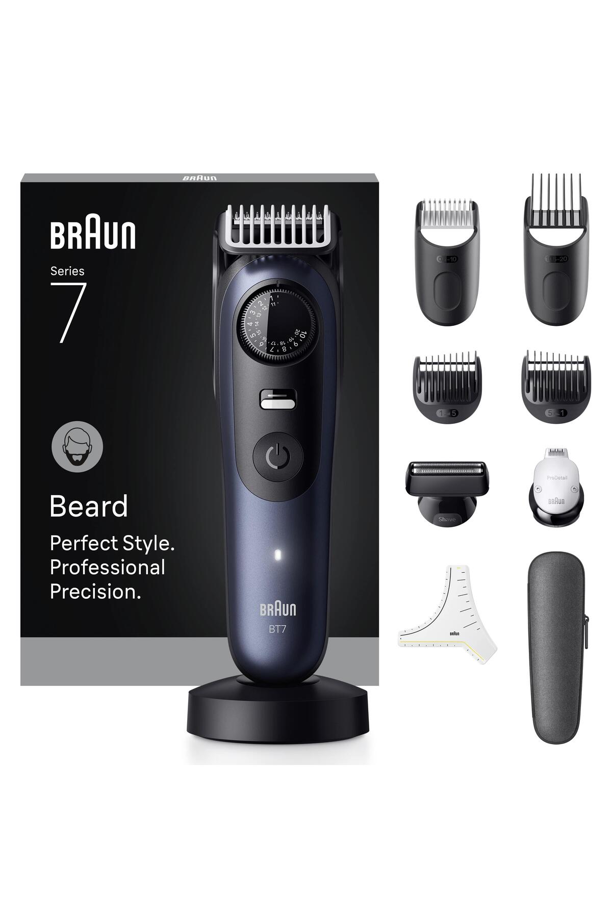 Braun Sakal Düzeltici Series 7, +10 Berber Ekipmanları, 40 Uzunluk, ProBlade, BT7540-