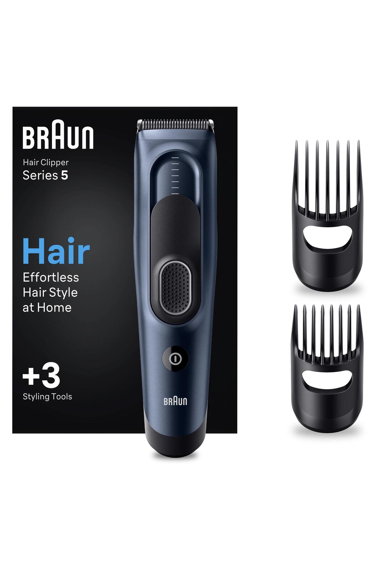 Braun Series 5 Hc5350, Erkekler Için 17 Uzunluk Ayarına Sahip Saç Kesme Makinesi-