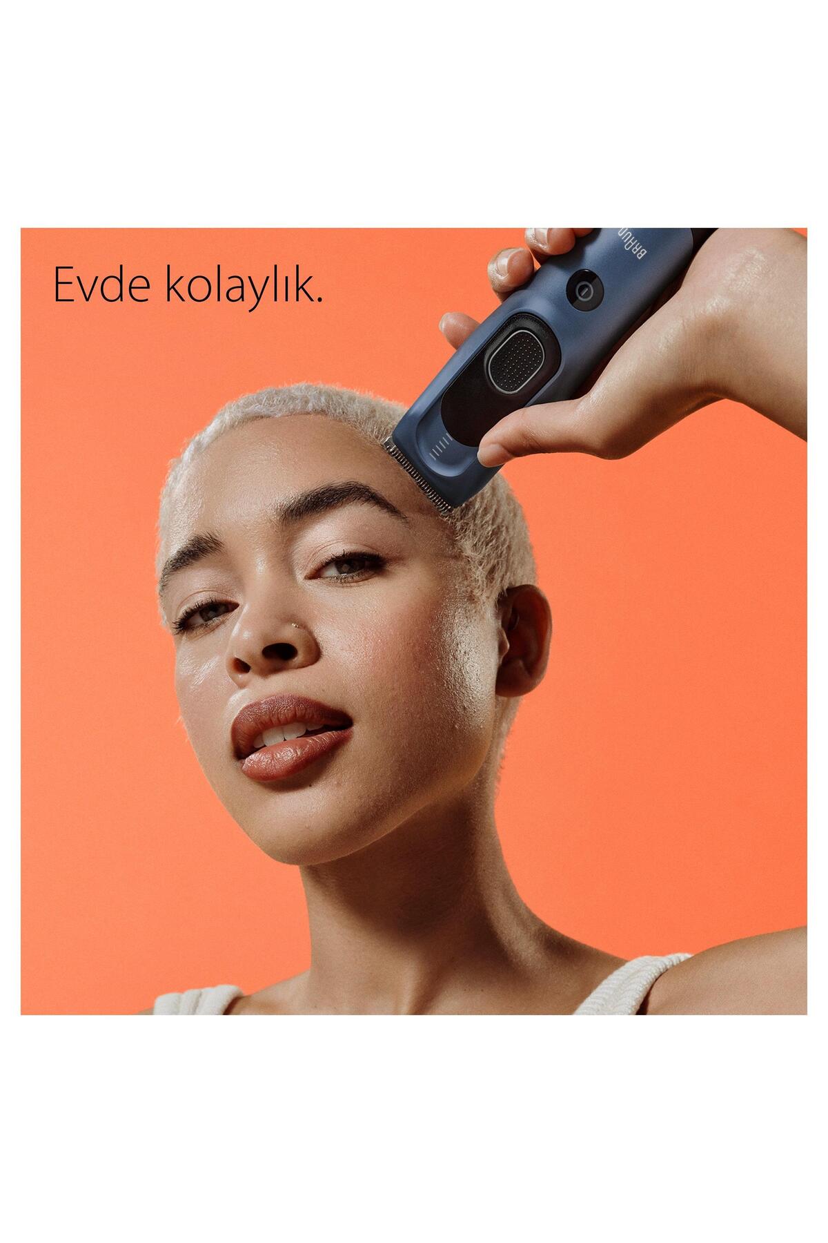 Braun Series 5 Hc5350, Erkekler Için 17 Uzunluk Ayarına Sahip Saç Kesme Makinesi-