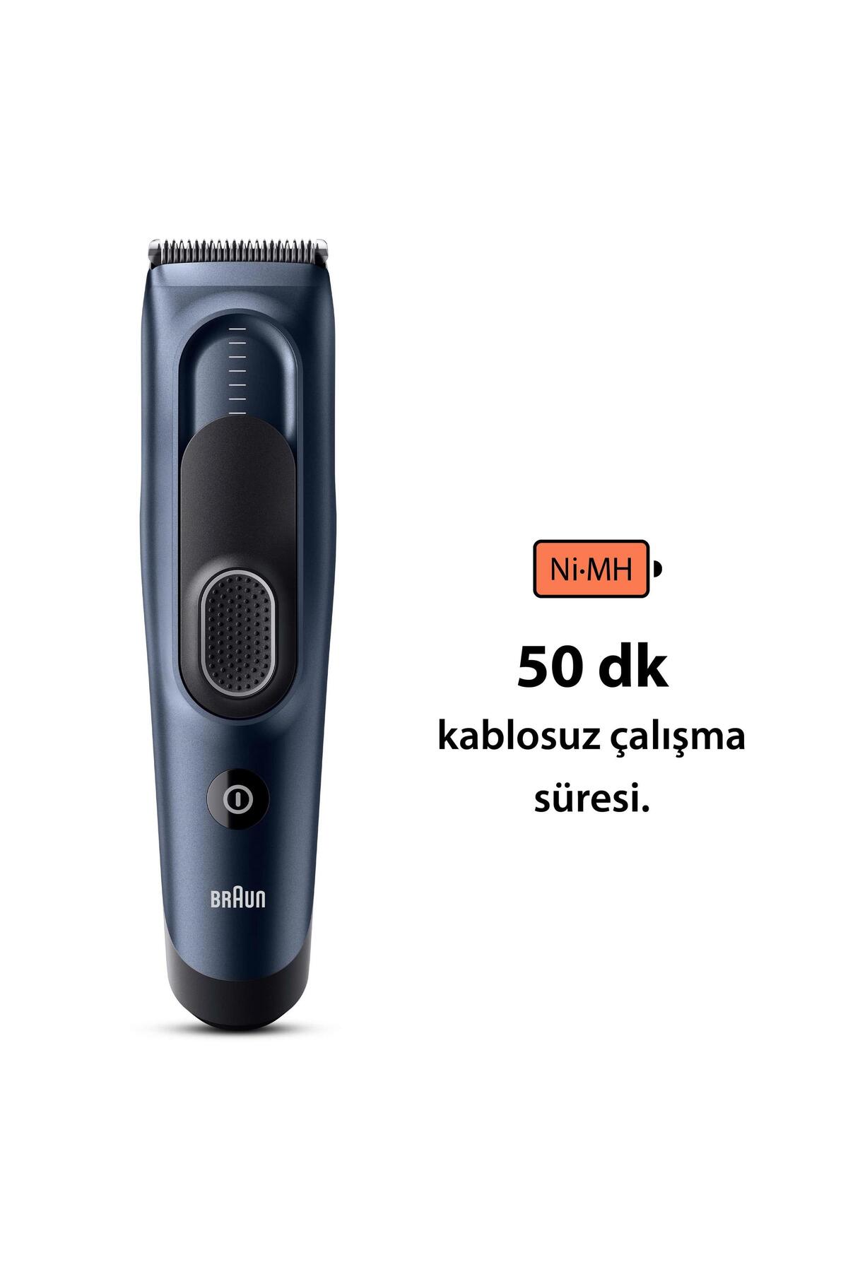 Braun Series 5 Hc5350, Erkekler Için 17 Uzunluk Ayarına Sahip Saç Kesme Makinesi-
