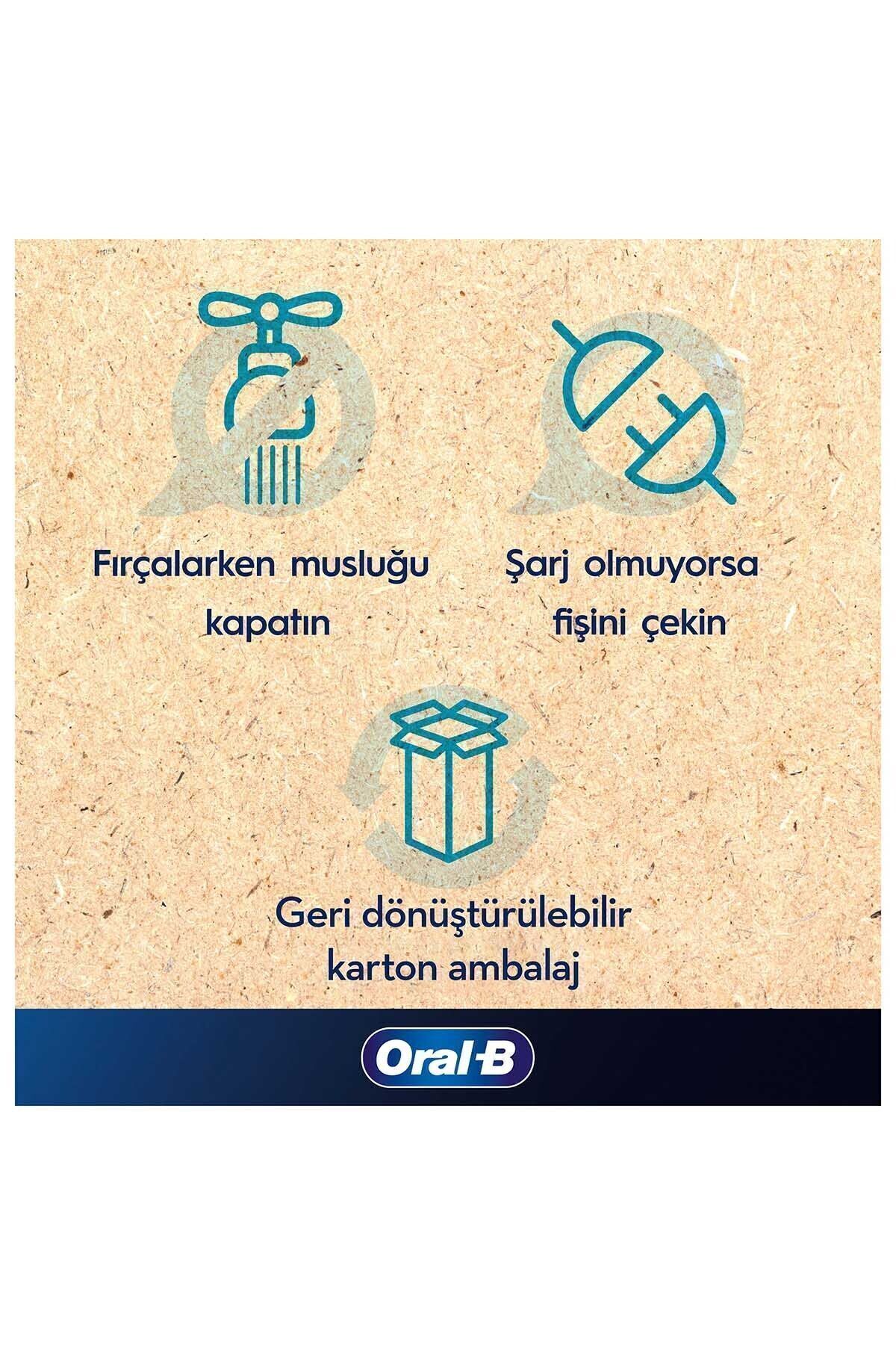 Oral-B Pro Series 1 Ikili Paket, Siyah Ve Mavi Elektrikli Diş Fırçaları, 2 Diş Fırçası Başlığı-