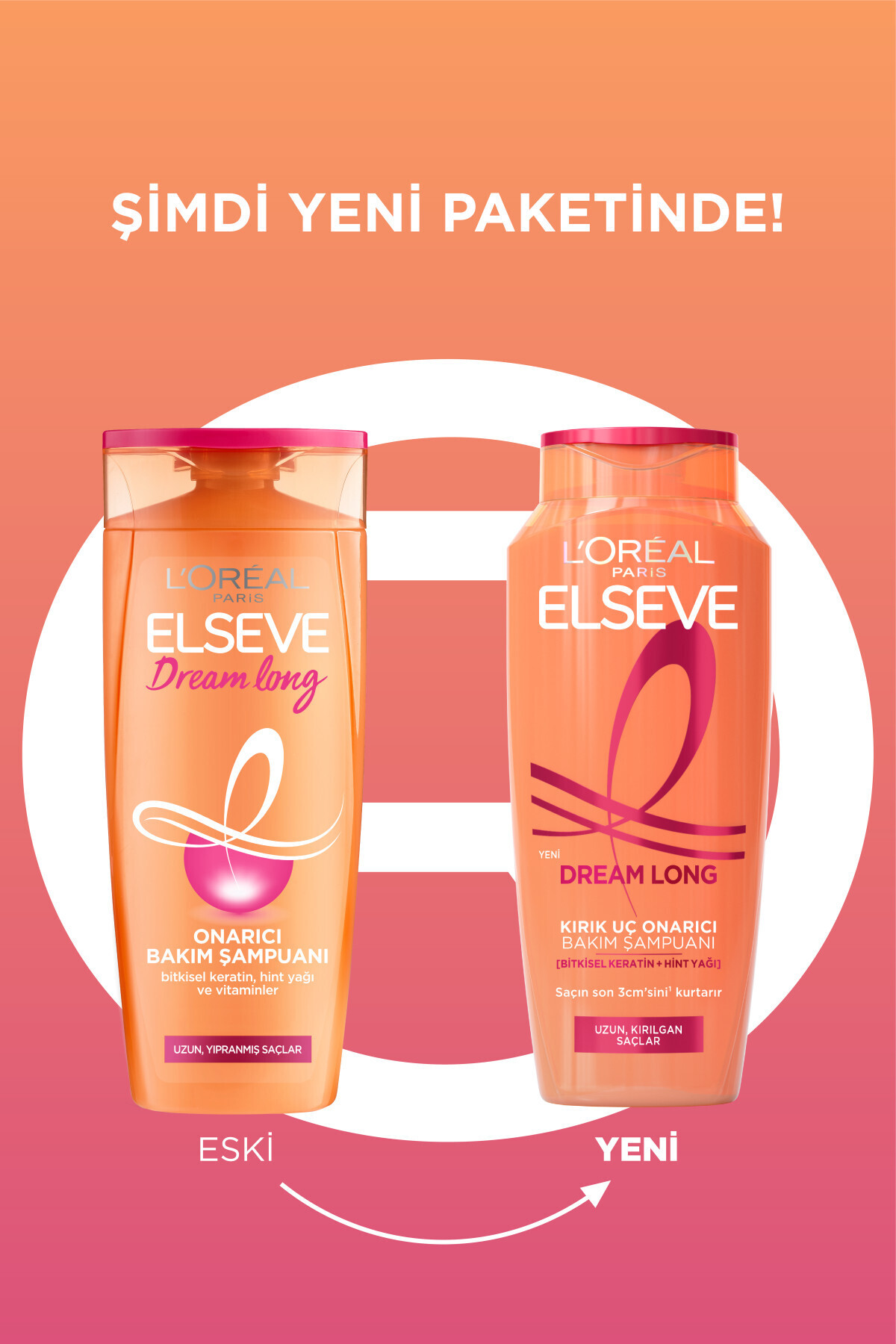 Elseve Dream Long Kırık Uç Onarıcı Bakım Şampuanı 400 ml-