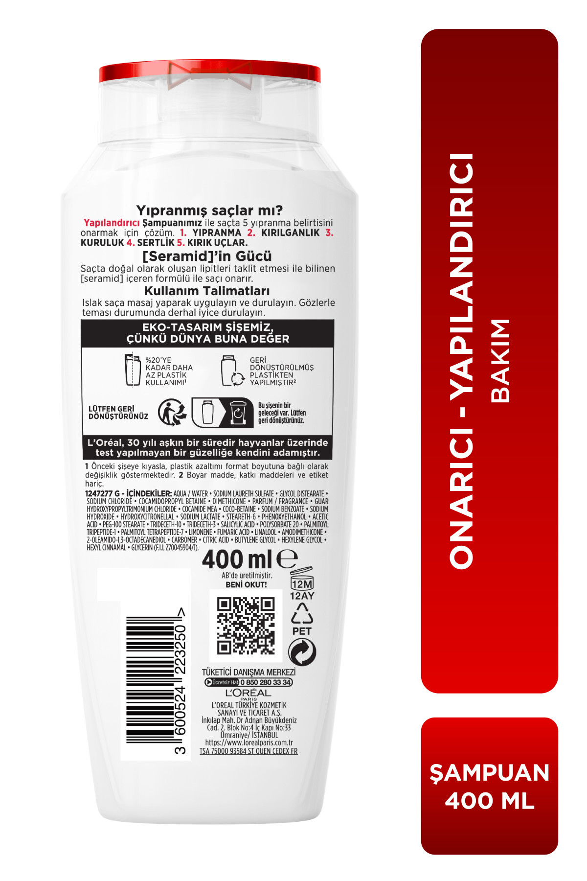 Elseve Komple Onarıcı 5 Yapılandırıcı Bakım Şampuanı 400 ml-