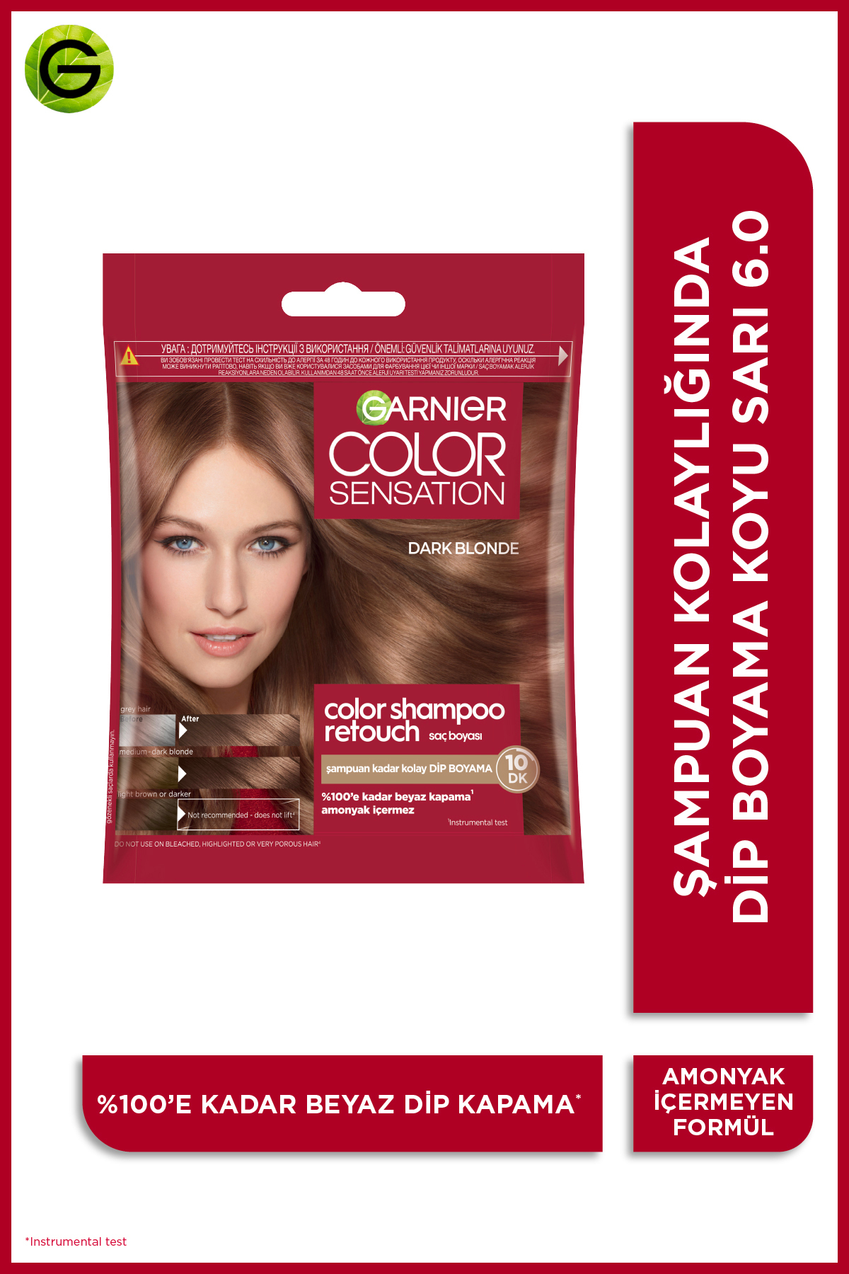 Garnier Color Sensation Color Shampoo - Şampuan Boya No: 6.0-