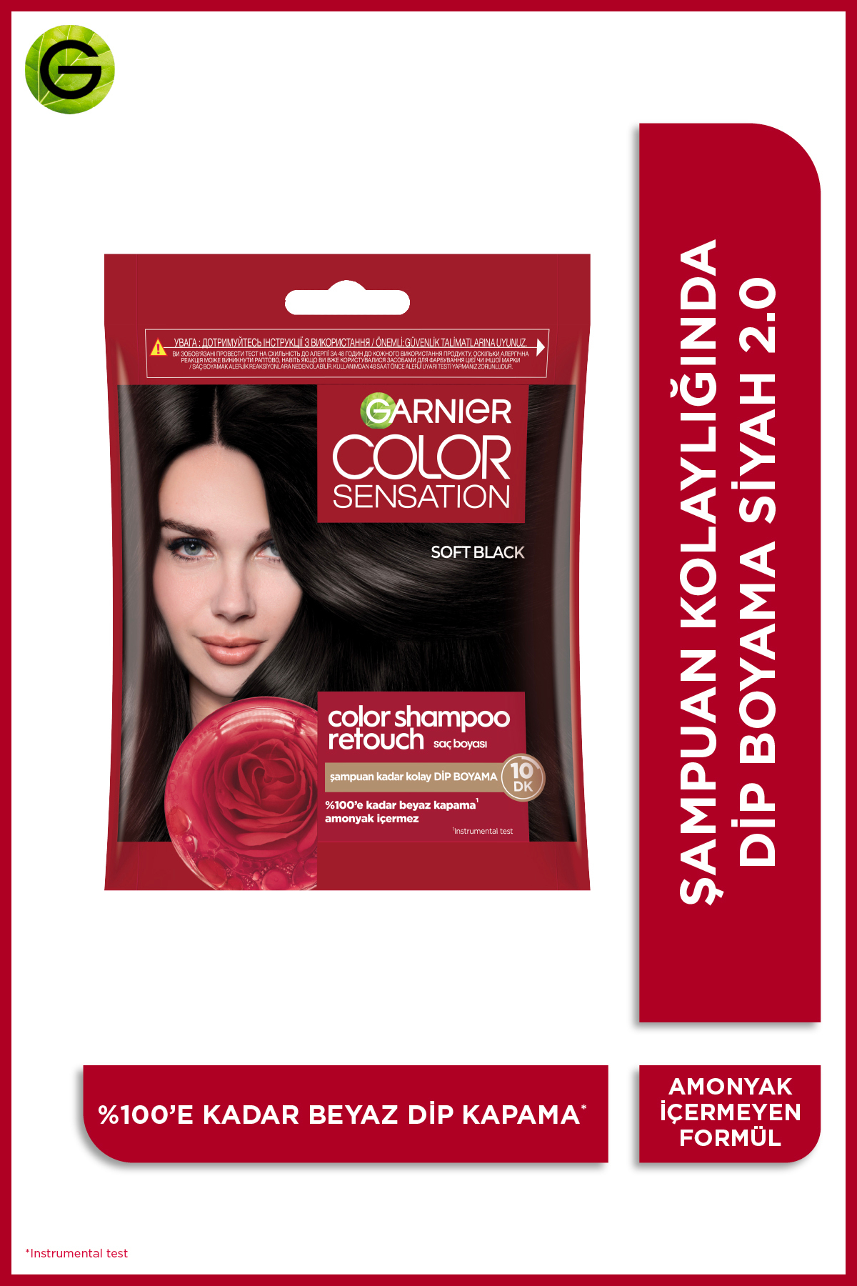 Garnier Color Sensation Color Shampoo - Şampuan Boya No: 2.0-