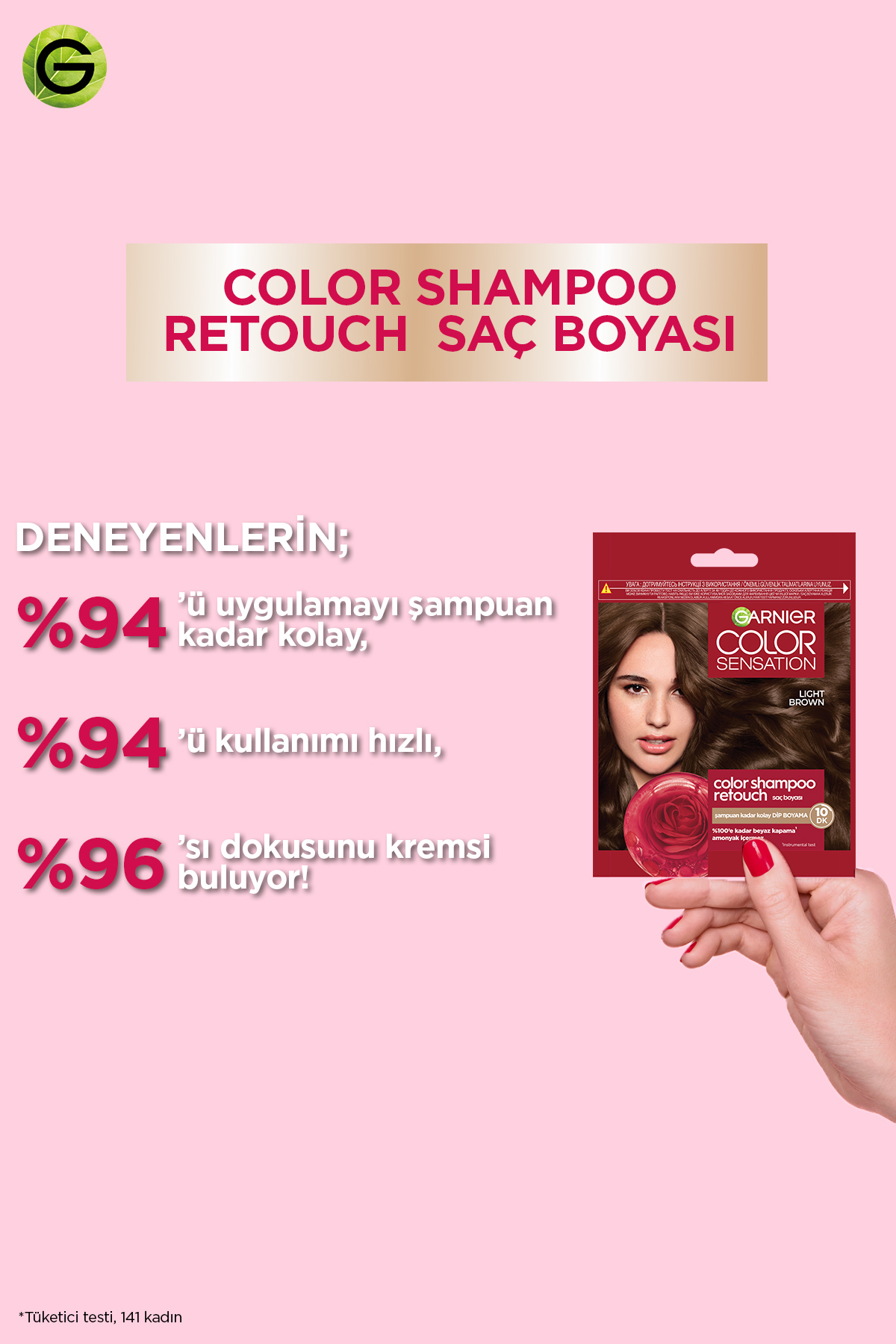 Garnier Color Sensation Color Shampoo - Şampuan Boya No: 2.0-