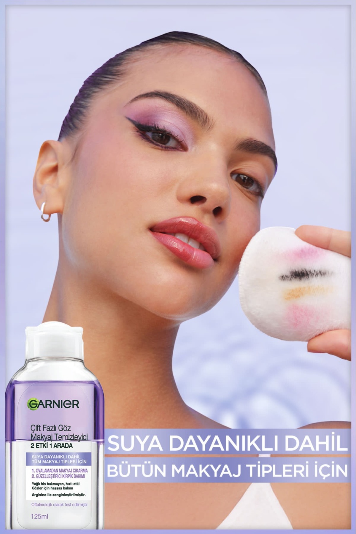 Garnier Çift Fazlı Göz Makyaj Temizleyicisi 2 Etki 1 Arada 125ML-