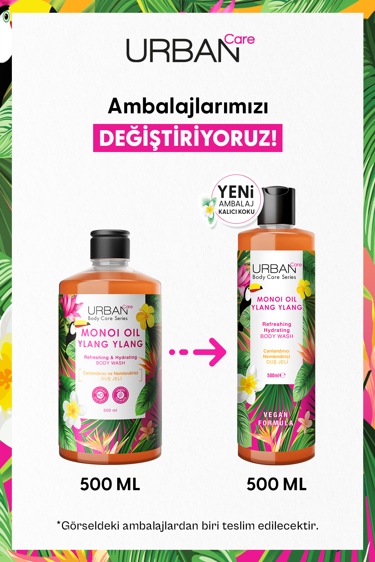 Urban Care Monoi Oil & Ylang Ylang Canlandırıcı ve Nemlendirici Duş Jeli 500 ml-vegan-