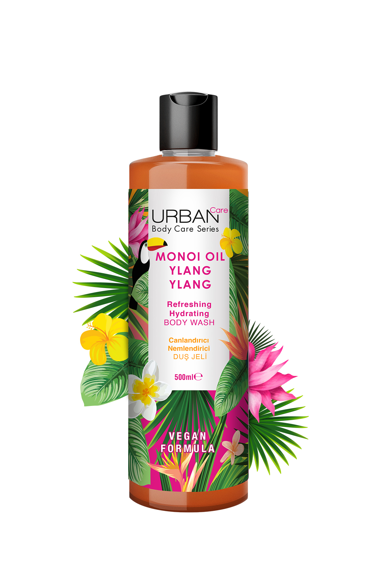 Urban Care Monoi Oil & Ylang Ylang Canlandırıcı ve Nemlendirici Duş Jeli 500 ml-vegan-