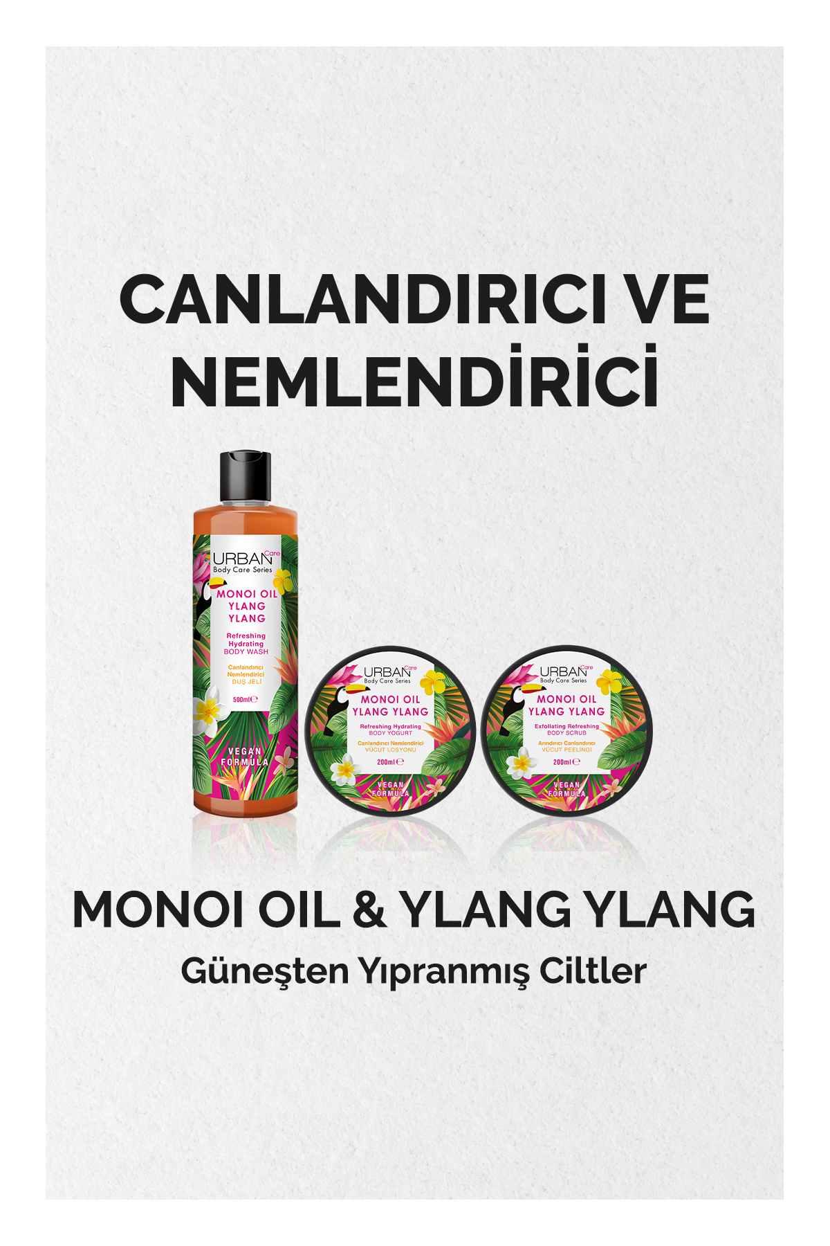 Urban Care Monoi Oil & Ylang Ylang Canlandırıcı ve Nemlendirici Duş Jeli 500 ml-vegan-