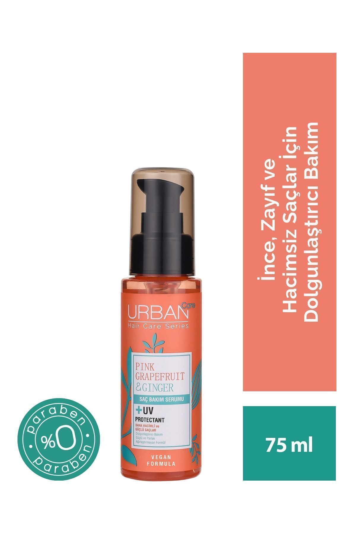 Urban Care Pink Grapefruit&ginger Ince Telli Saçlara Özel Dolgunlaştırıcı Saç Bakım Serumu-75ml-
