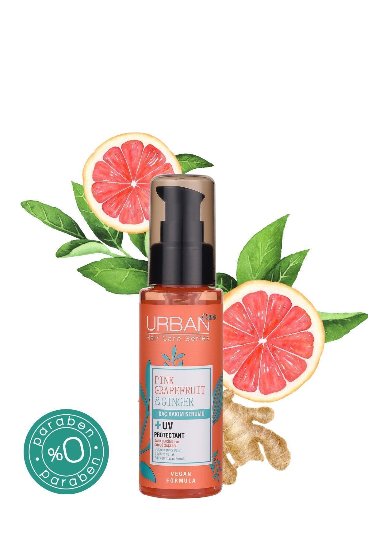 Urban Care Pink Grapefruit&ginger Ince Telli Saçlara Özel Dolgunlaştırıcı Saç Bakım Serumu-75ml-