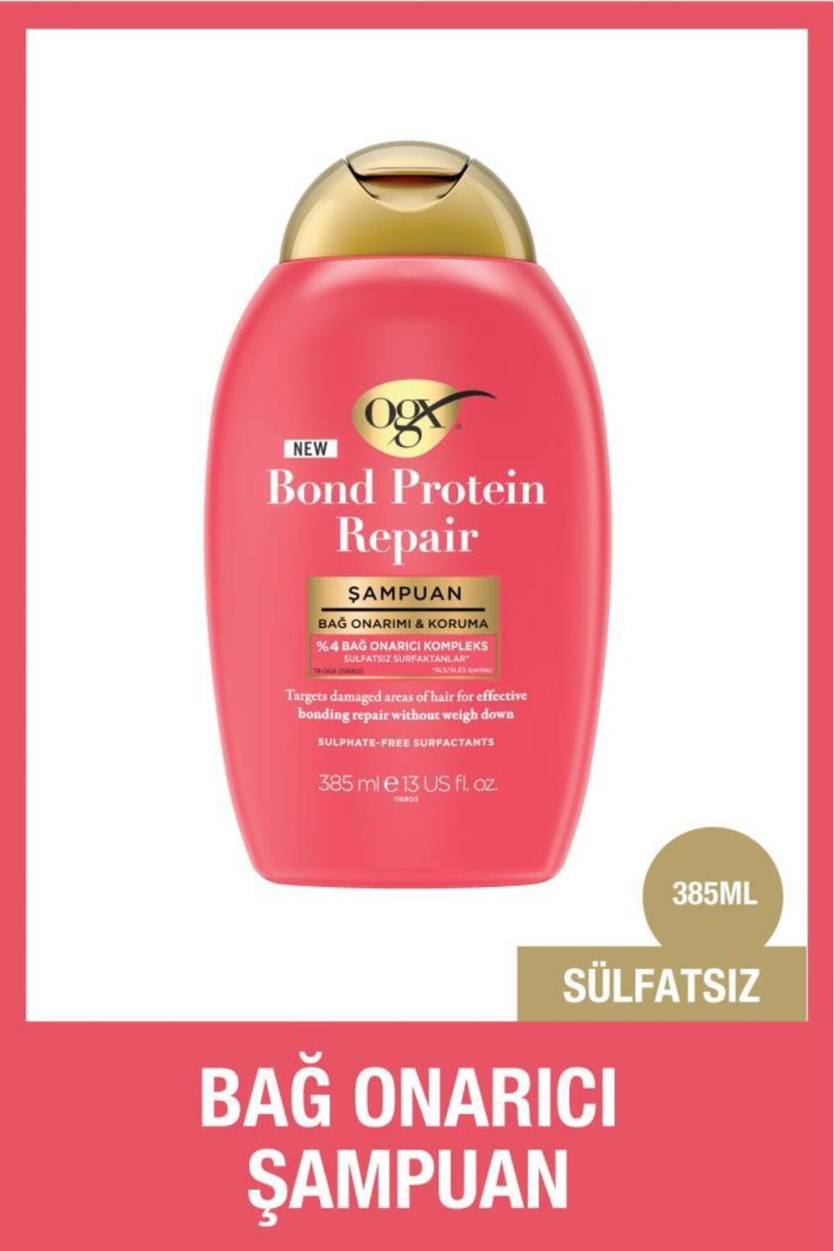 OGX Bond Protein Repair Bağ Onarımı&Koruma Şampuanı 385 ml-