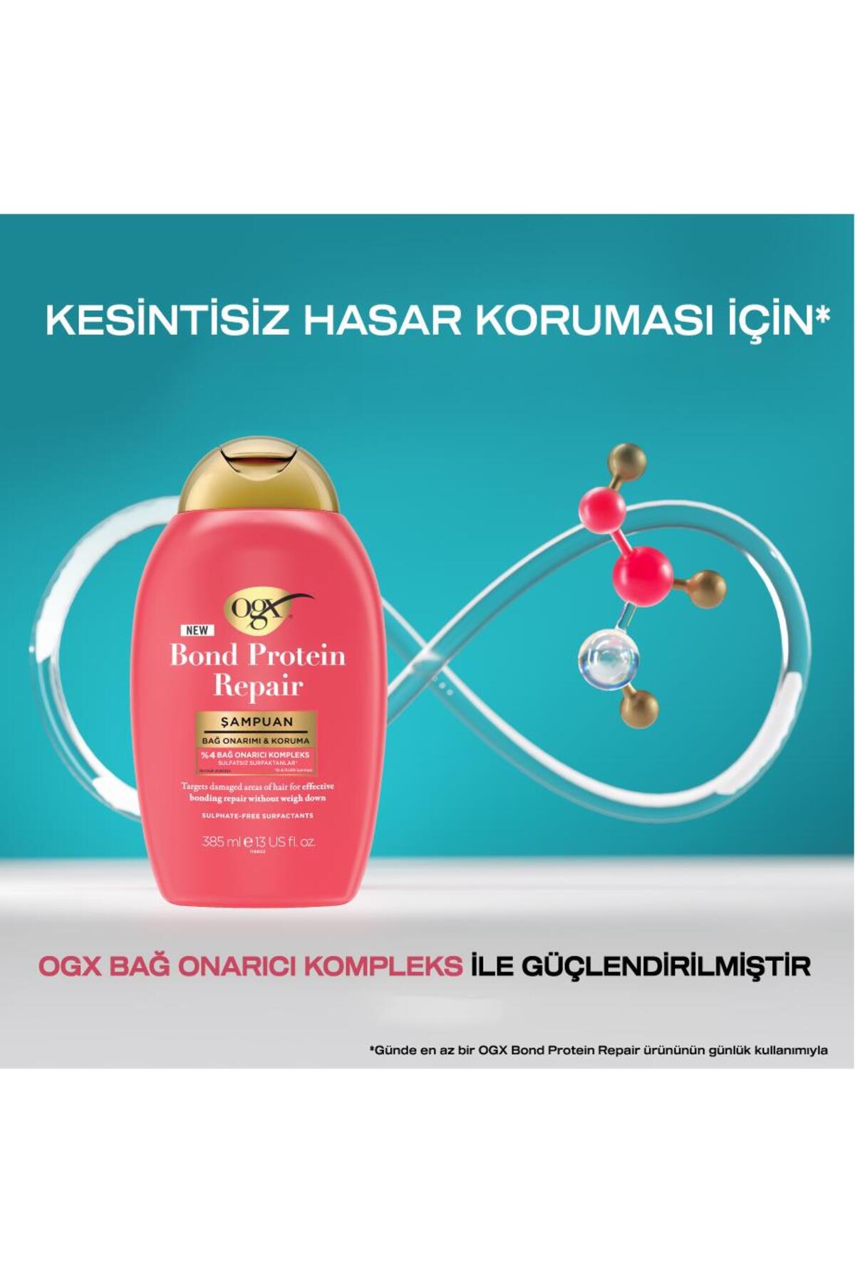 OGX Bond Protein Repair Bağ Onarımı&Koruma Şampuanı 385 ml-